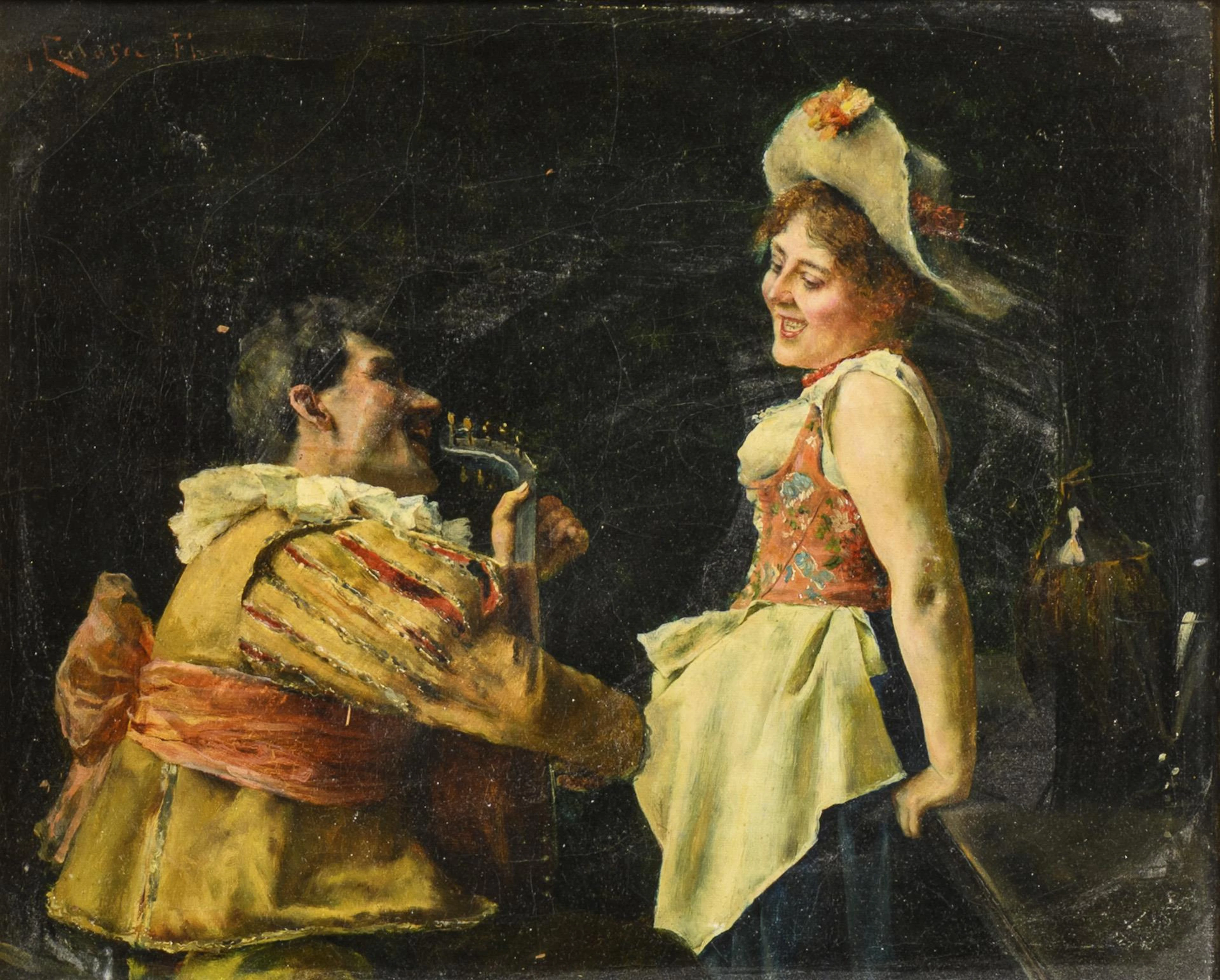 CALOSCI, Arturo (1854 Montevarchi - 1926 Florence): Musician and maid.