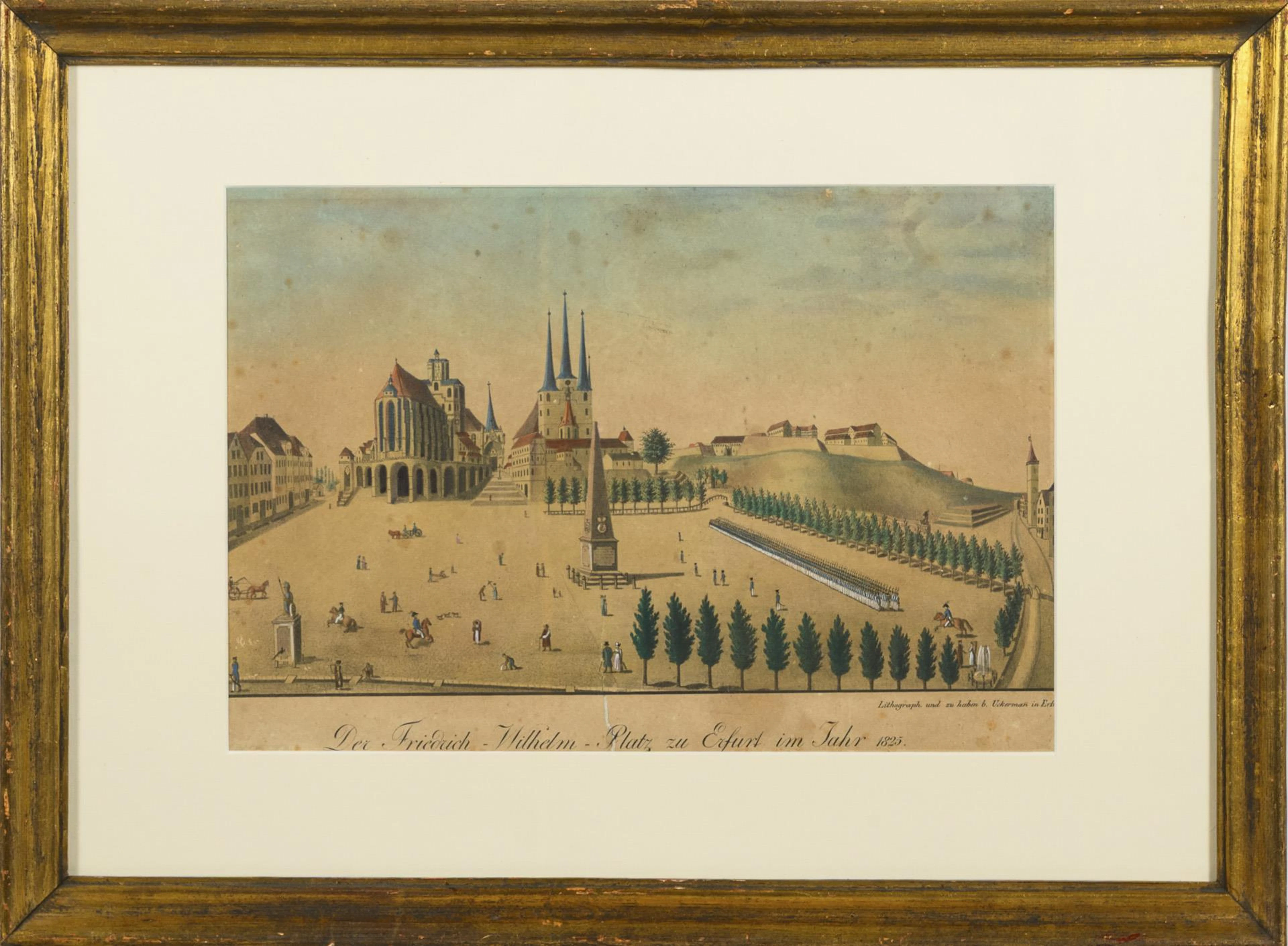 "Der Friedrich-Wilhelm-Platz zu Erfurt im Jahr 1825"