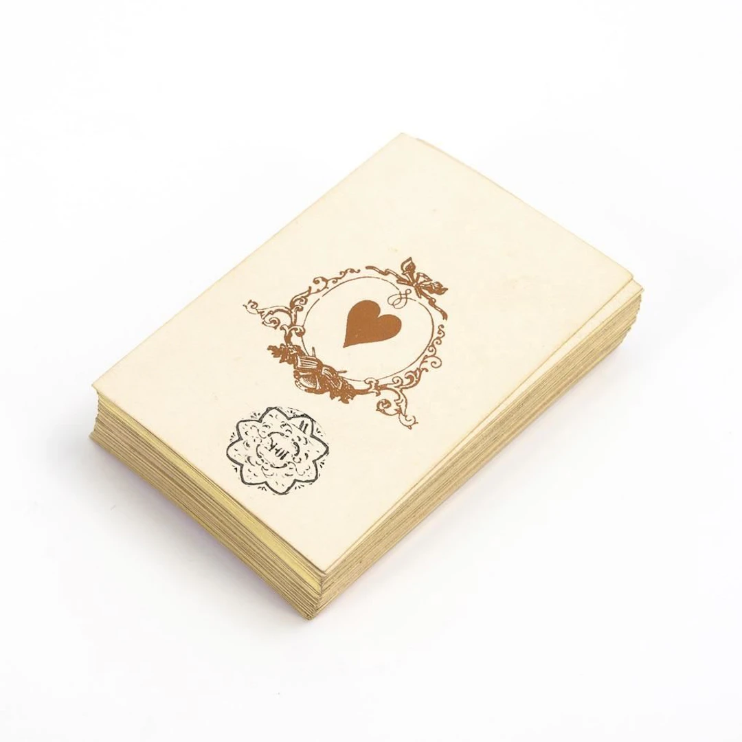 Playing cards featuring characters from historical novels.
