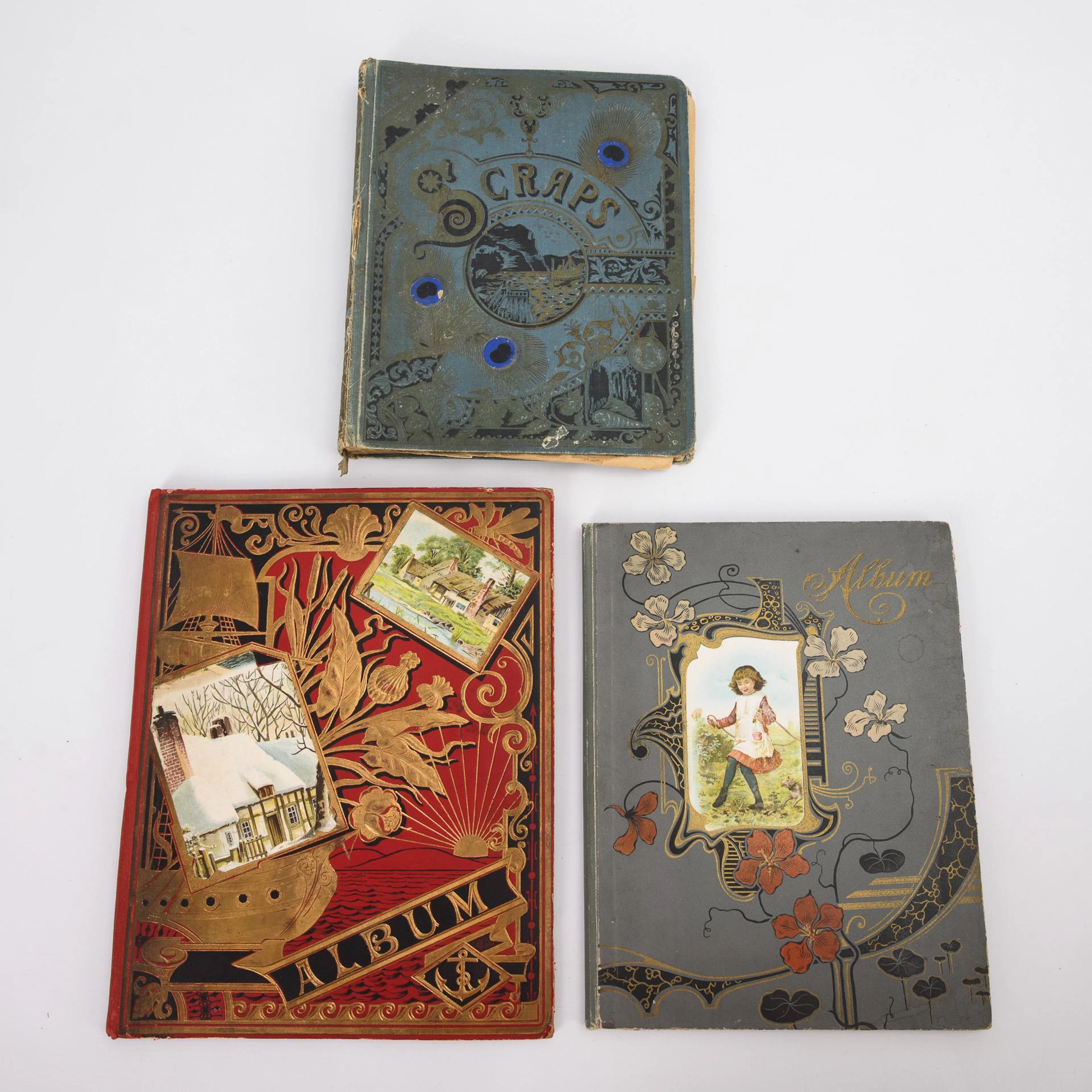 3 albums of luxury papers.