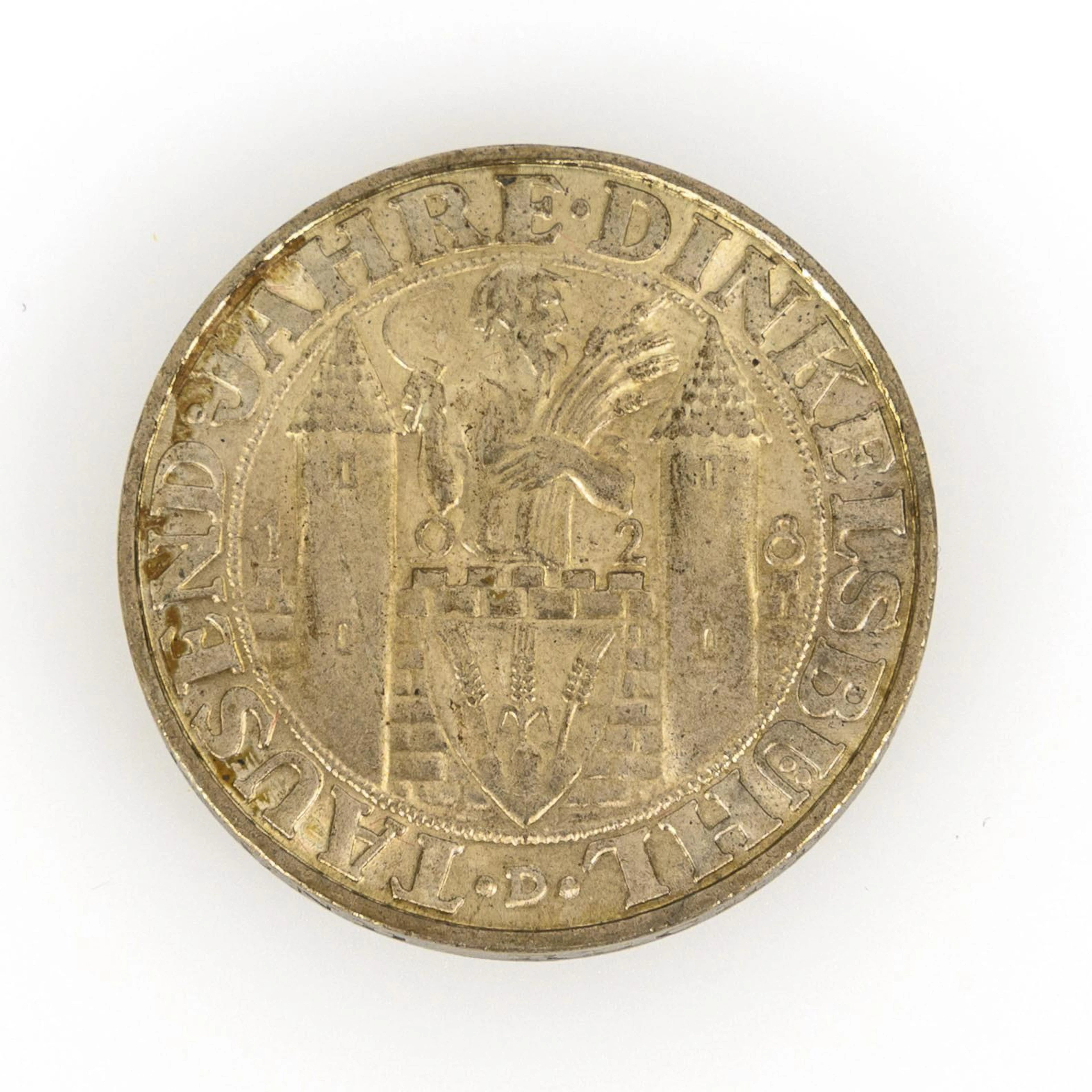 3 Reichsmark Dinkelsbühl, Weimar Republic.