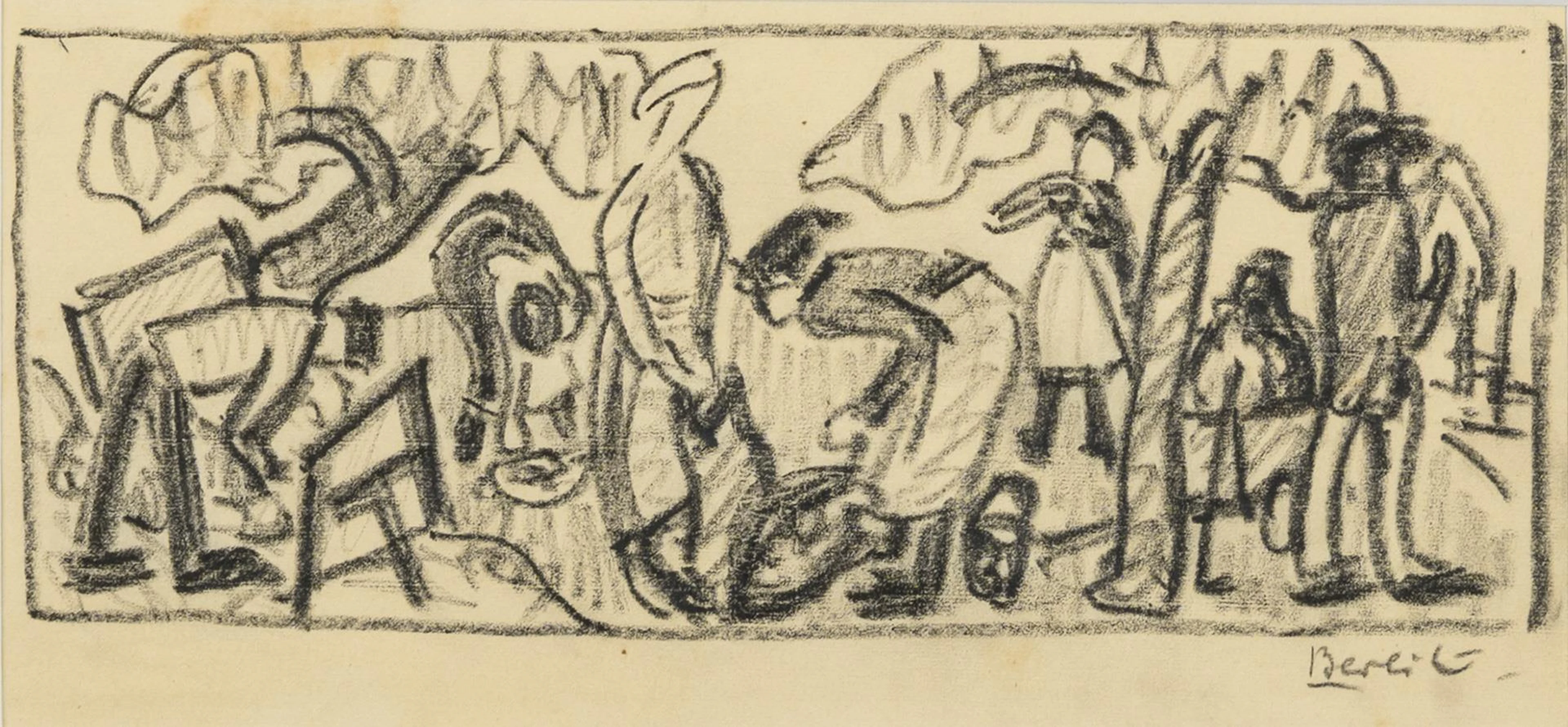 BERLIT, Rüdiger (1883 - 1939), BERLIT, Rüdiger (1883 - 1939), Potato harvest