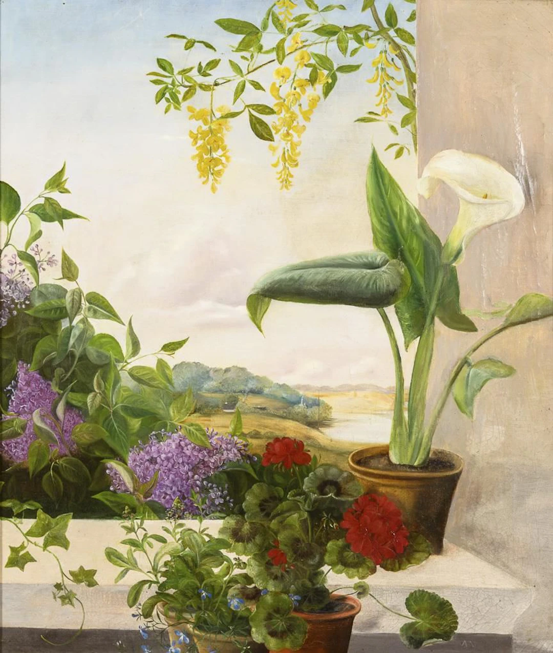 Flower Still Life by the Window
