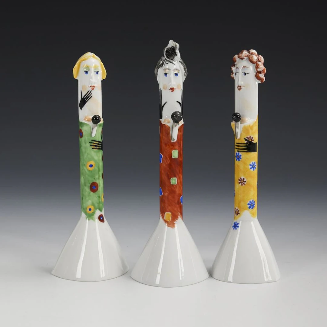 3 female singers. Meissen.
