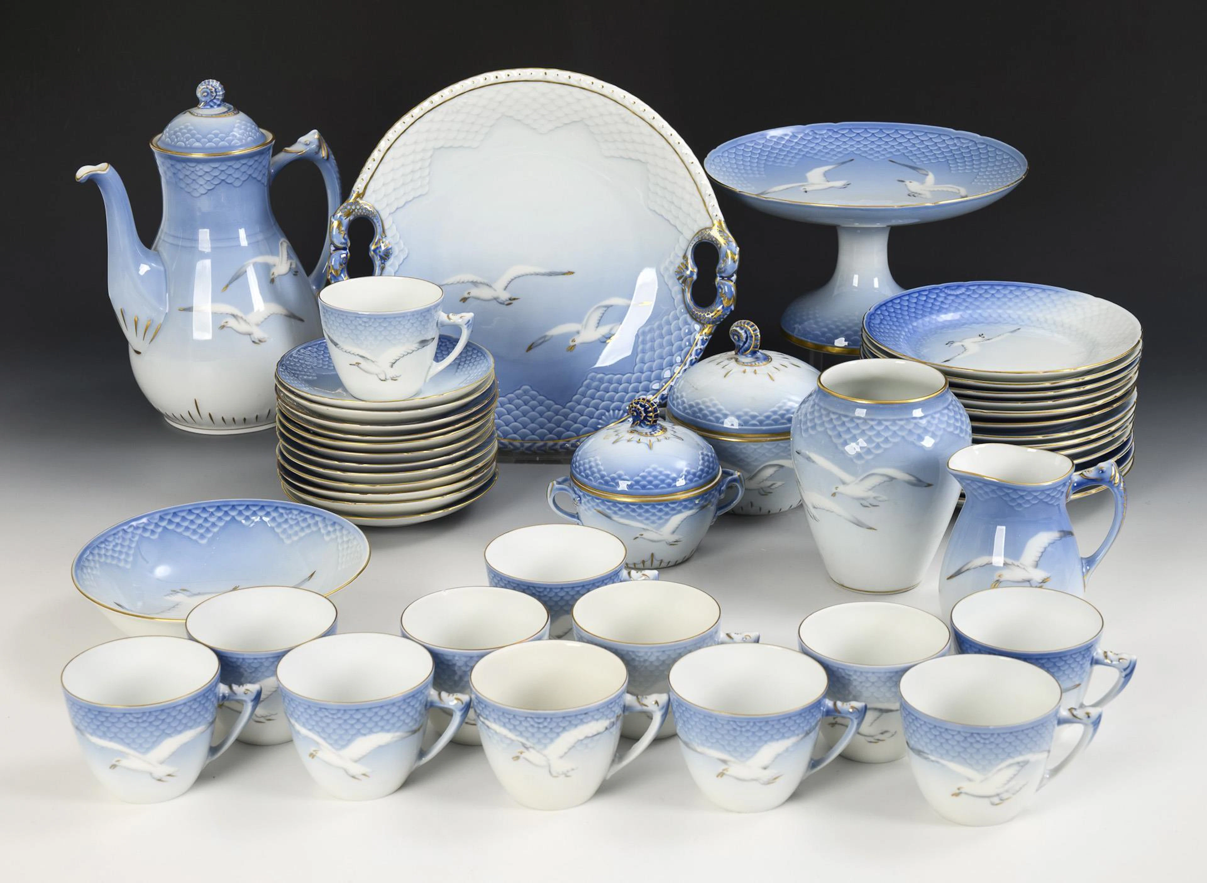 Coffee service "Blue Seagull". Bing & Gröndahl.
