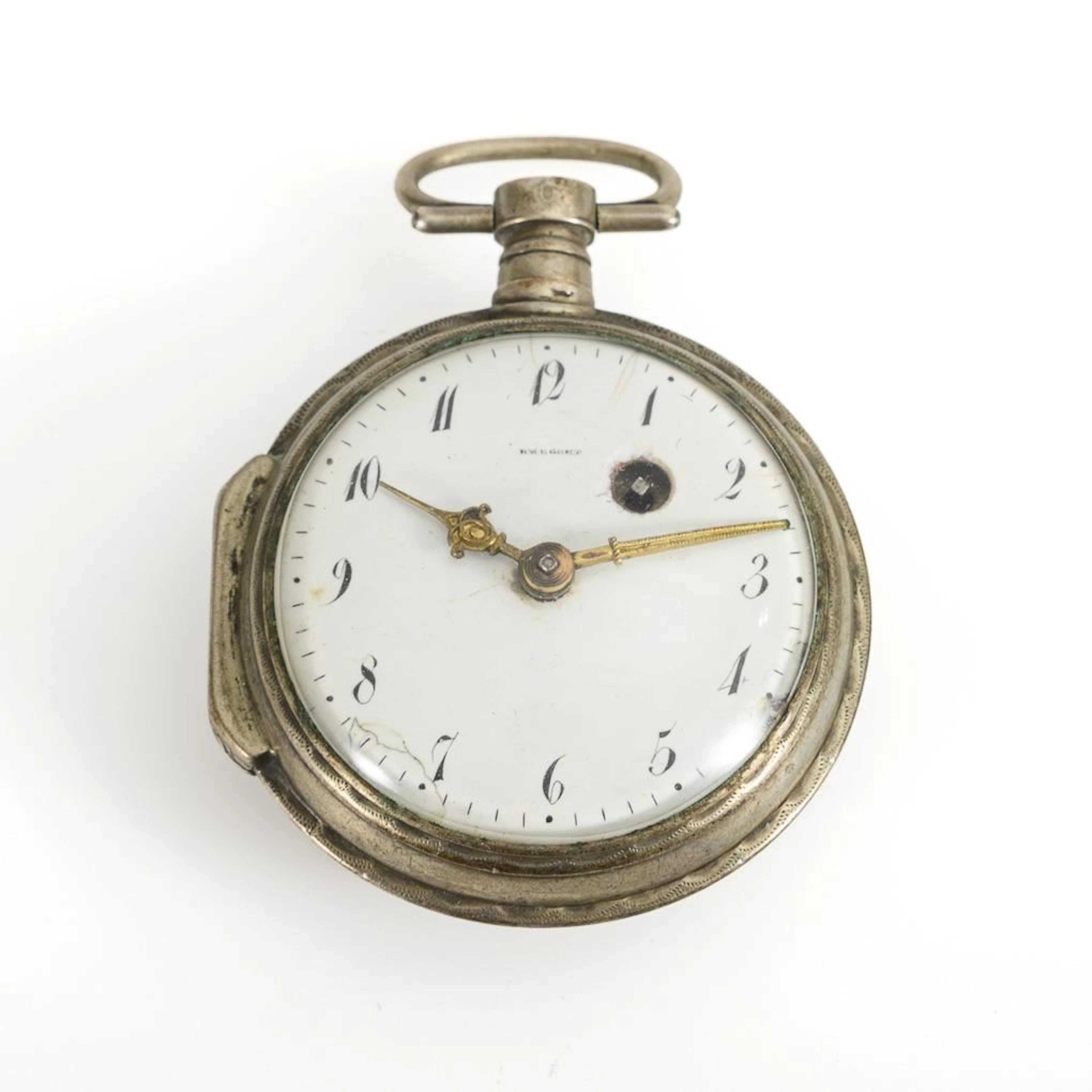 Spindle pocket watch, marked "Breguet".