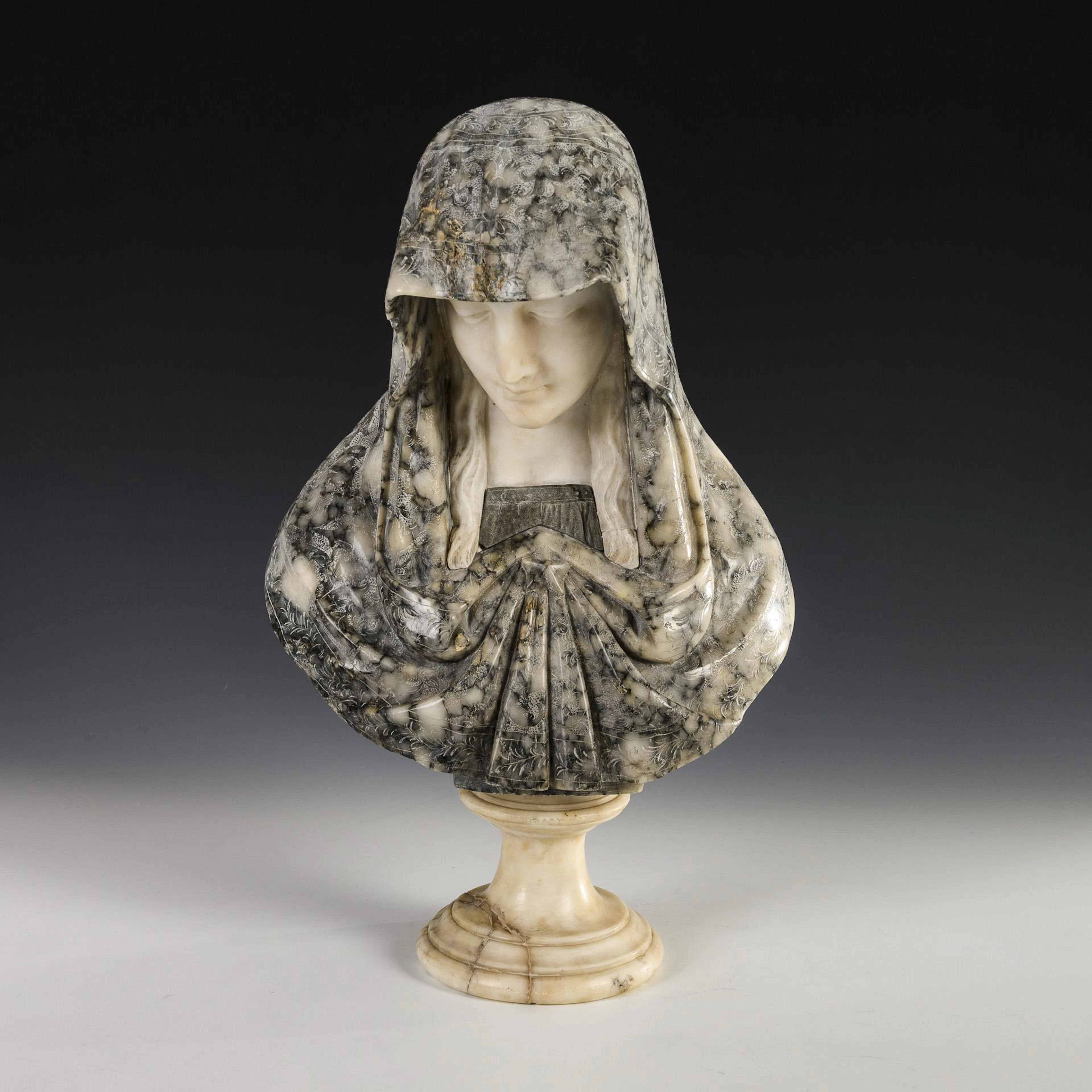 Female head with scarf