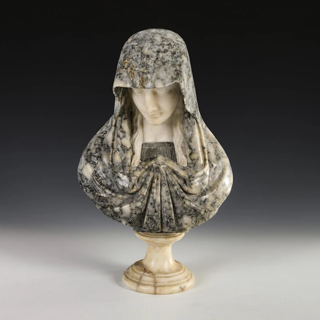 Female head with scarf