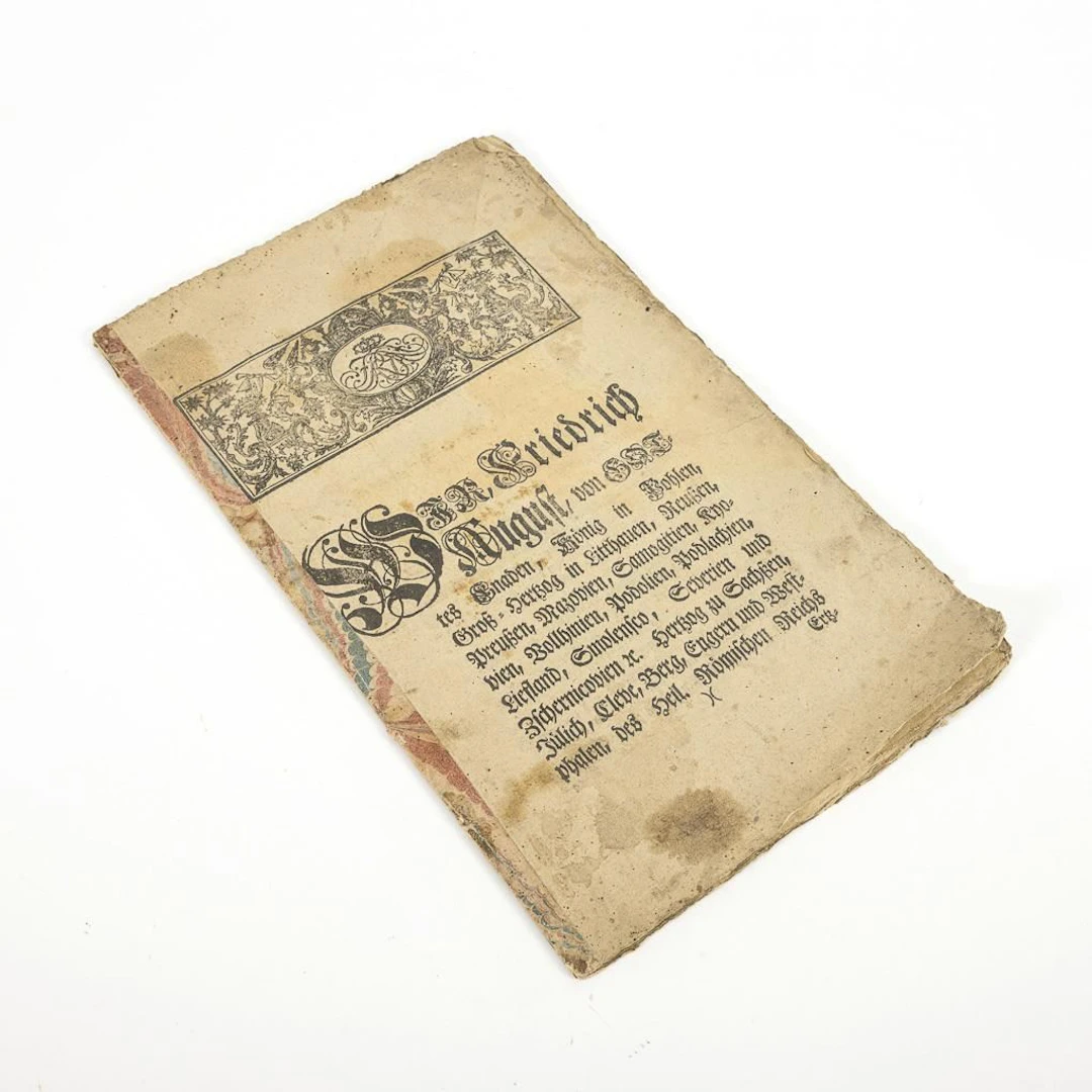 Tax Ordinance of Frederick Augustus (II), 1742