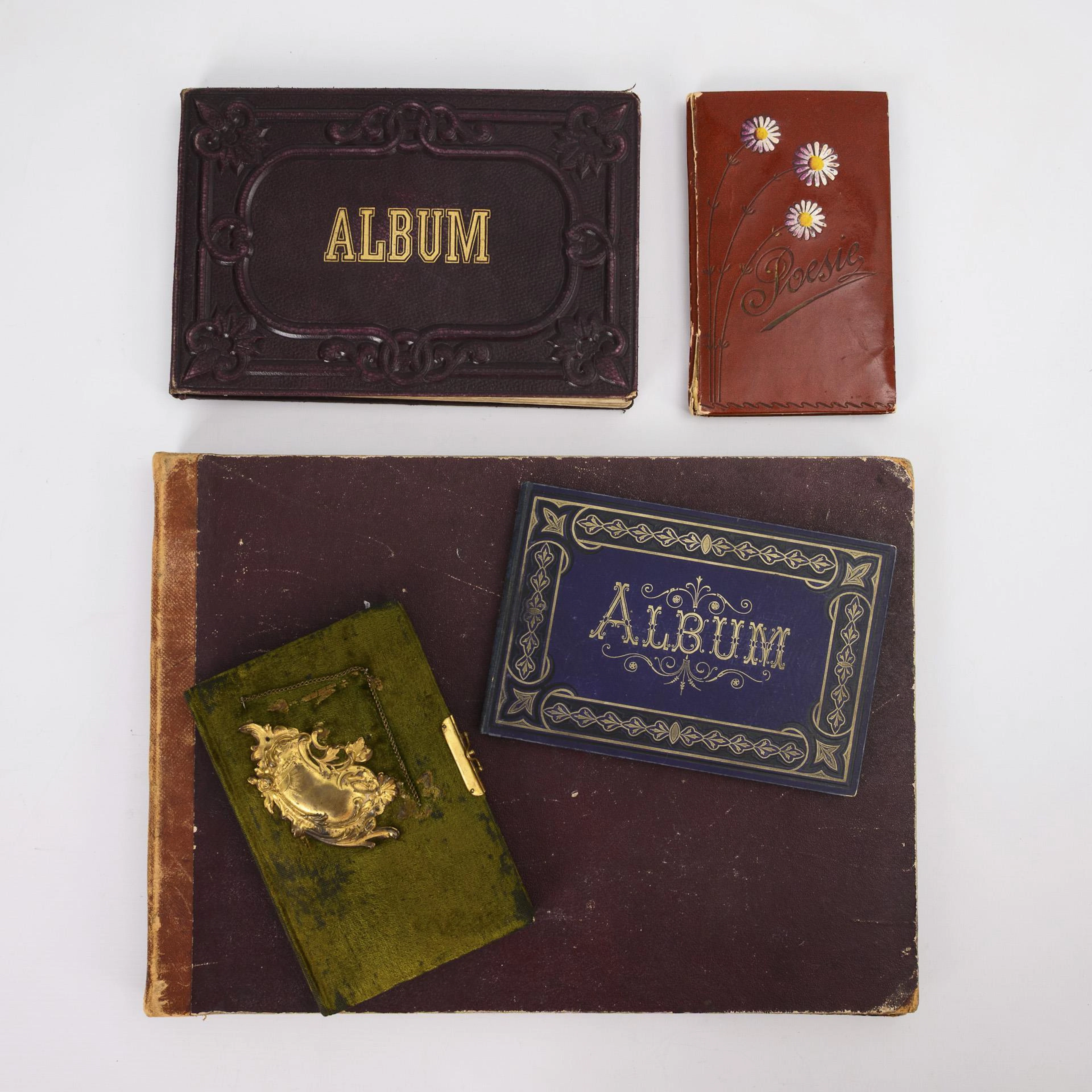 4 poetry albums and a collection album for luxury paper.