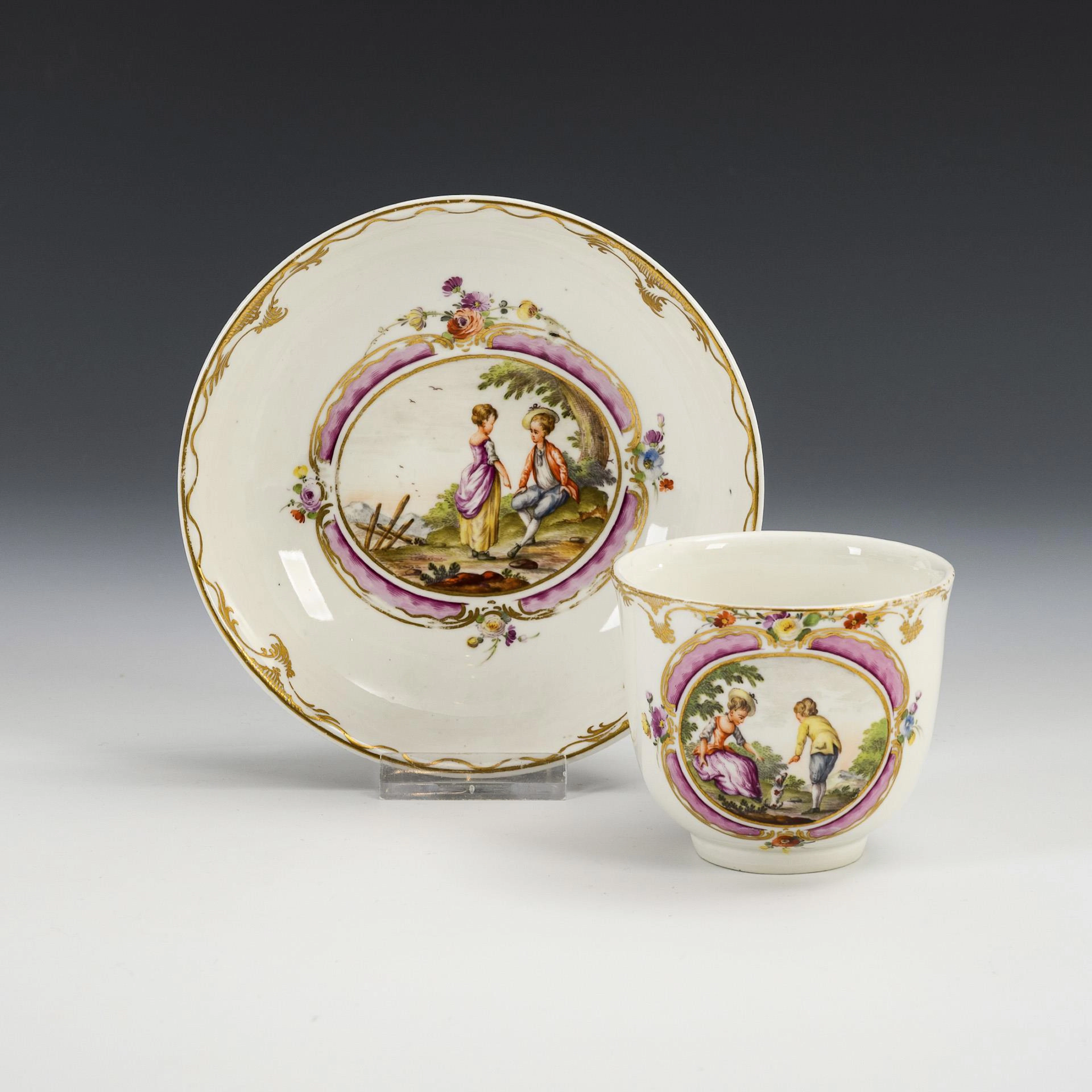 Baroque mug with children's motif. Ansbach/Haag.