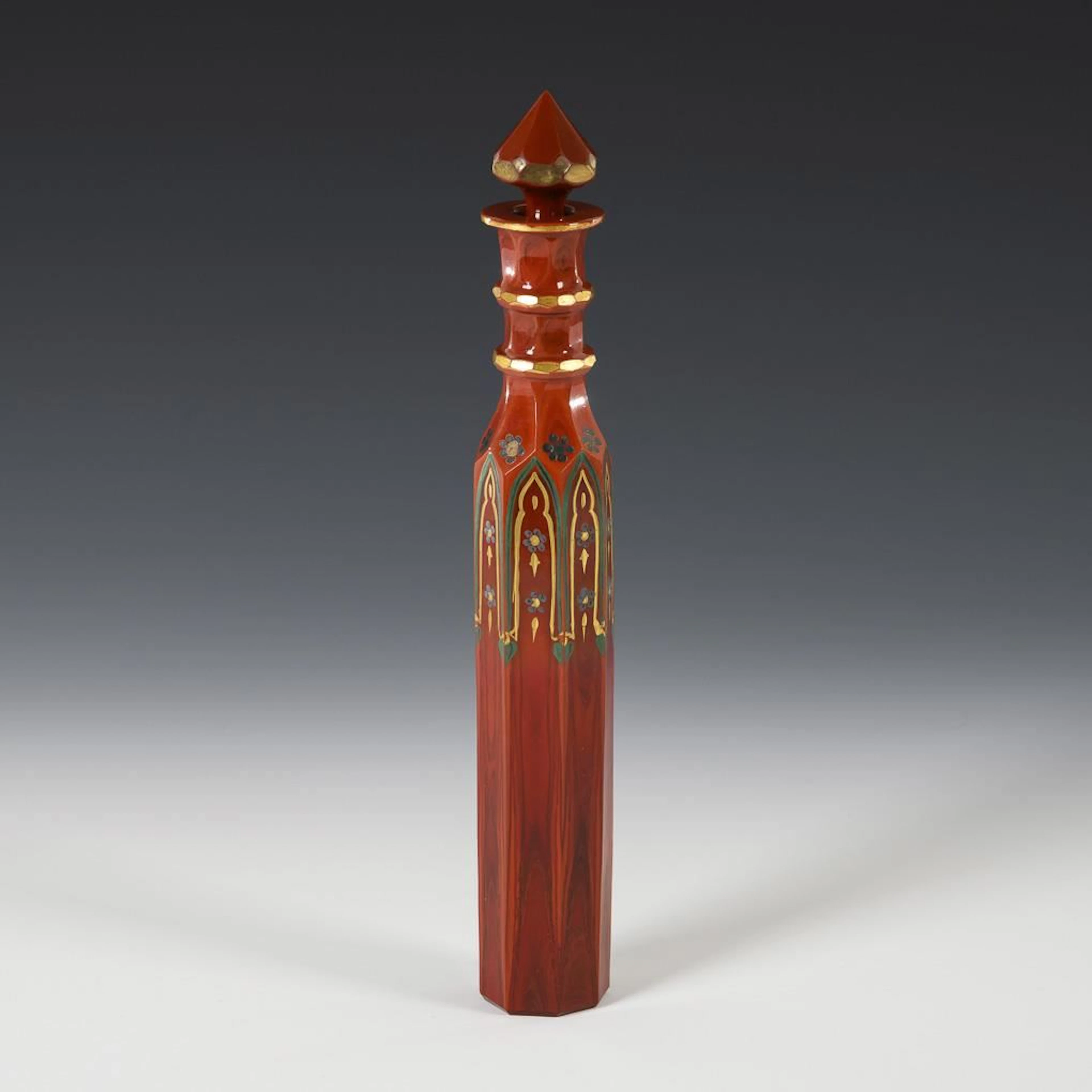Russian Lithyal glass bottle. St. Petersburg.
