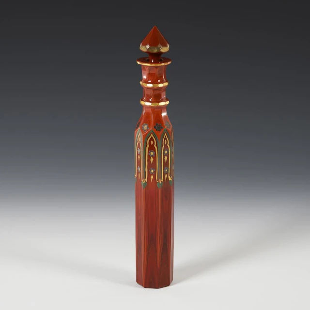 Russian Lithyal glass bottle. St. Petersburg.