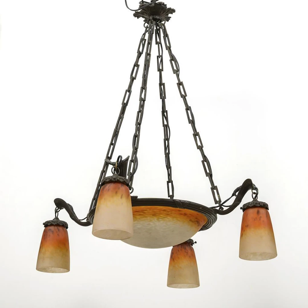 Five-light ceiling lamp. Schneider.