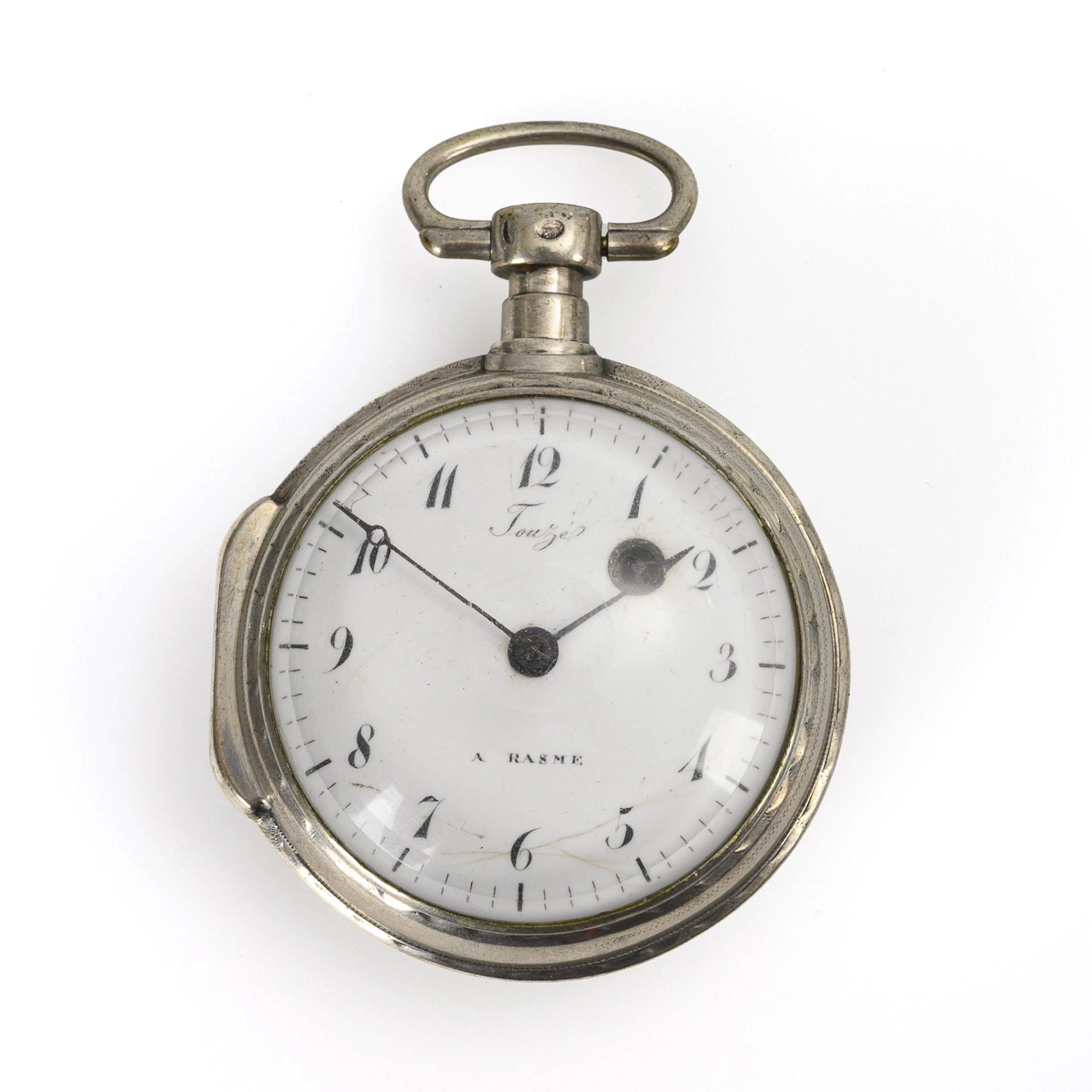 Silver verge pocket watch "Touzé à Rasme".