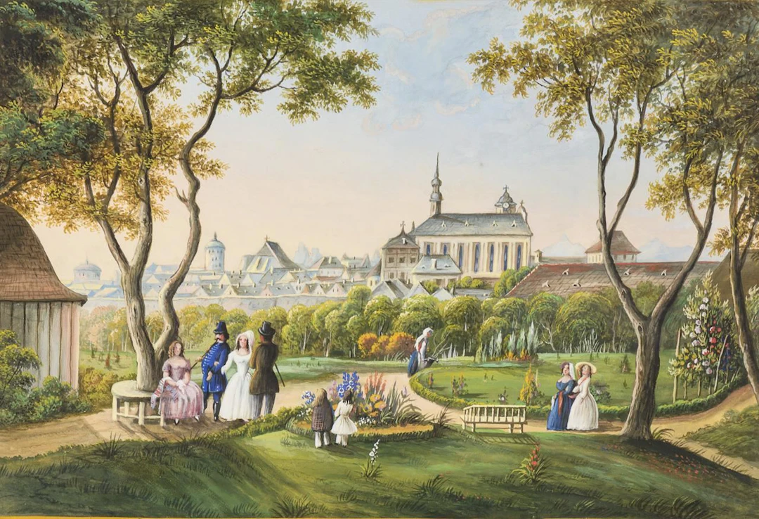 Biedermeier painter: View of Leutschau Levoča