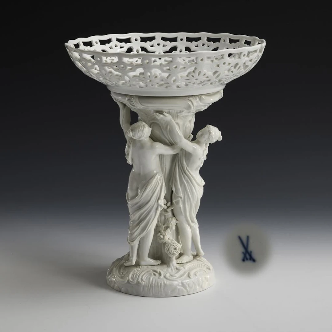 Table centerpiece "The Three Graces". Meissen.
