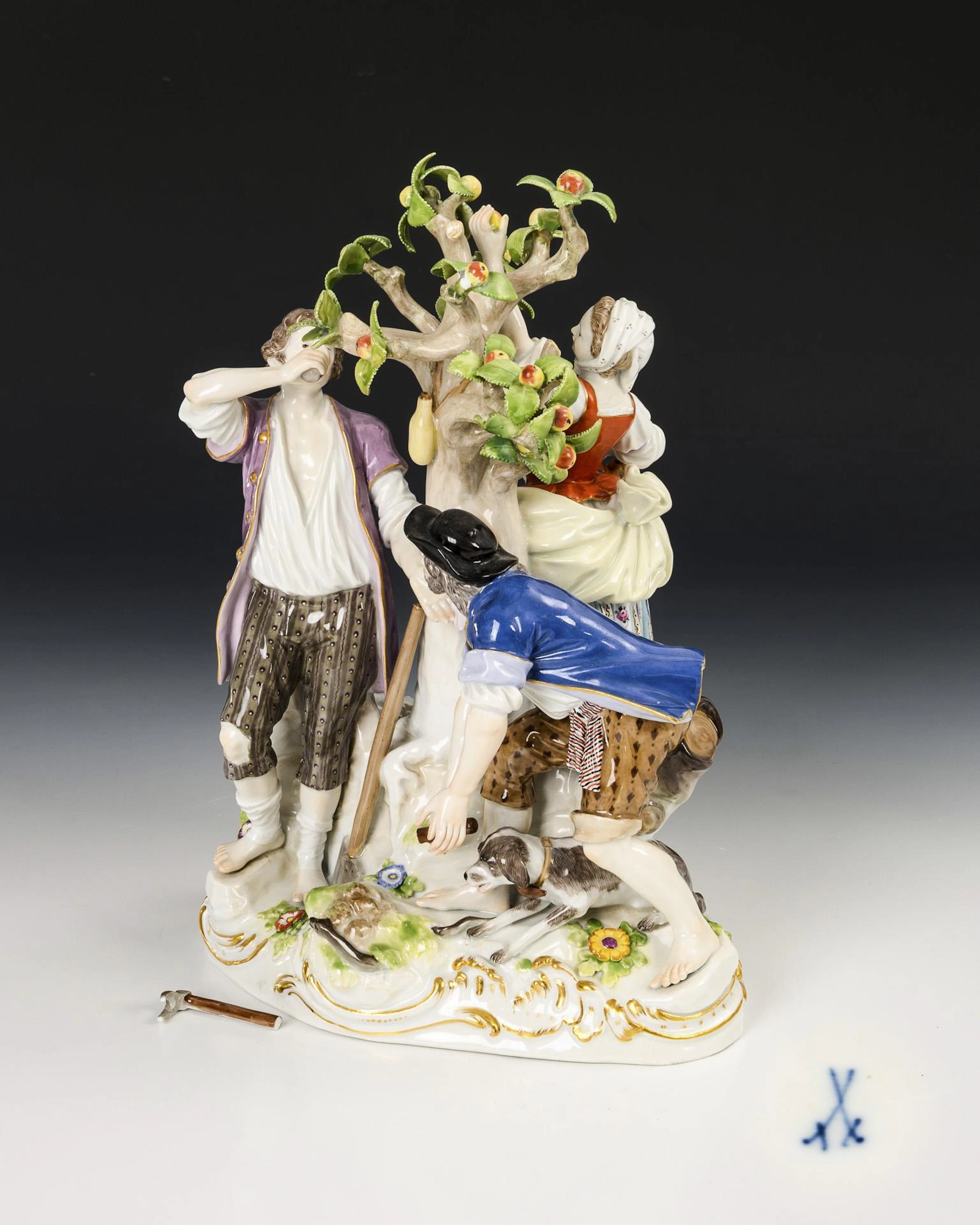 Allegorical group: Agriculture. Meissen.