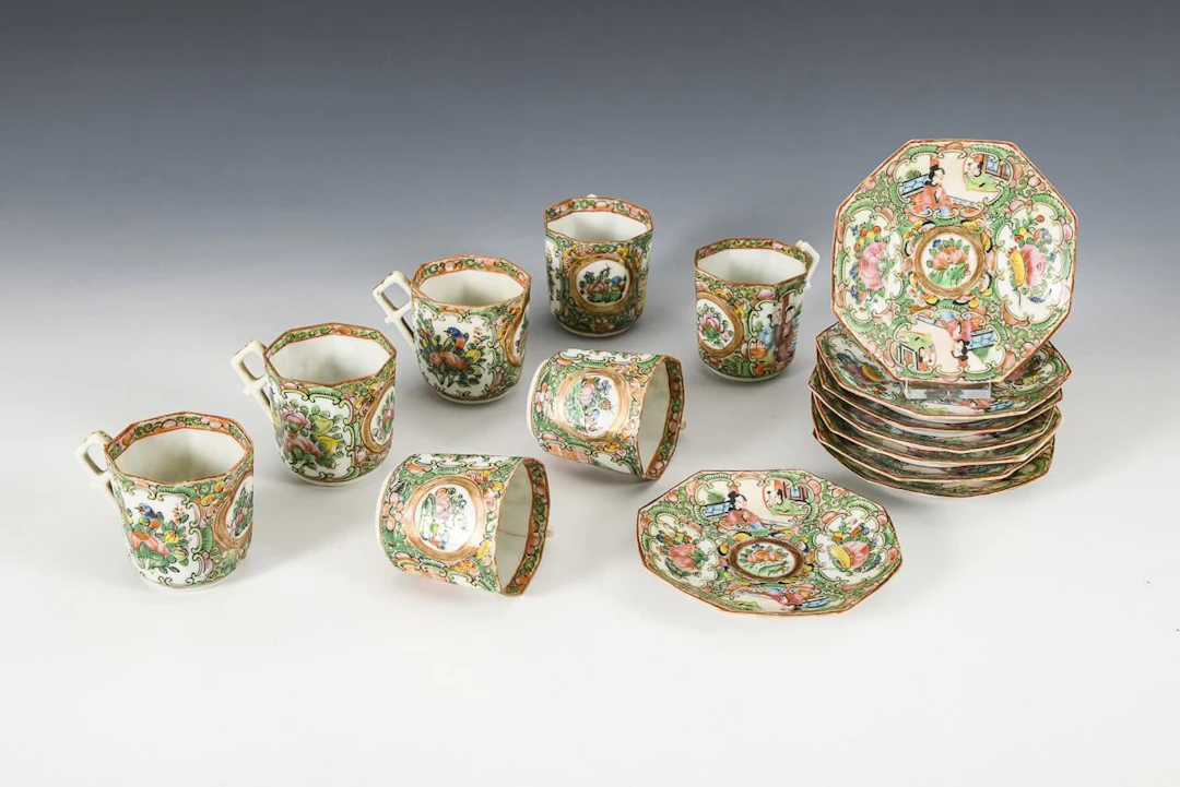 Small dinner set made of the finest porcelain.