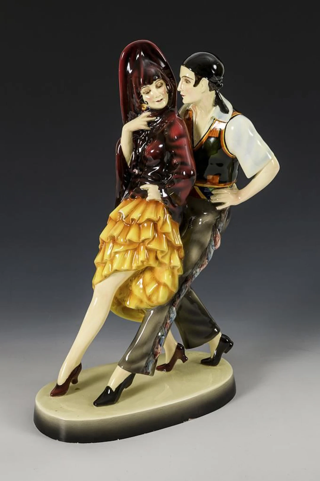 "Spanish Dance" set. Vienna-based manufacturer Friedrich Goldscheider.