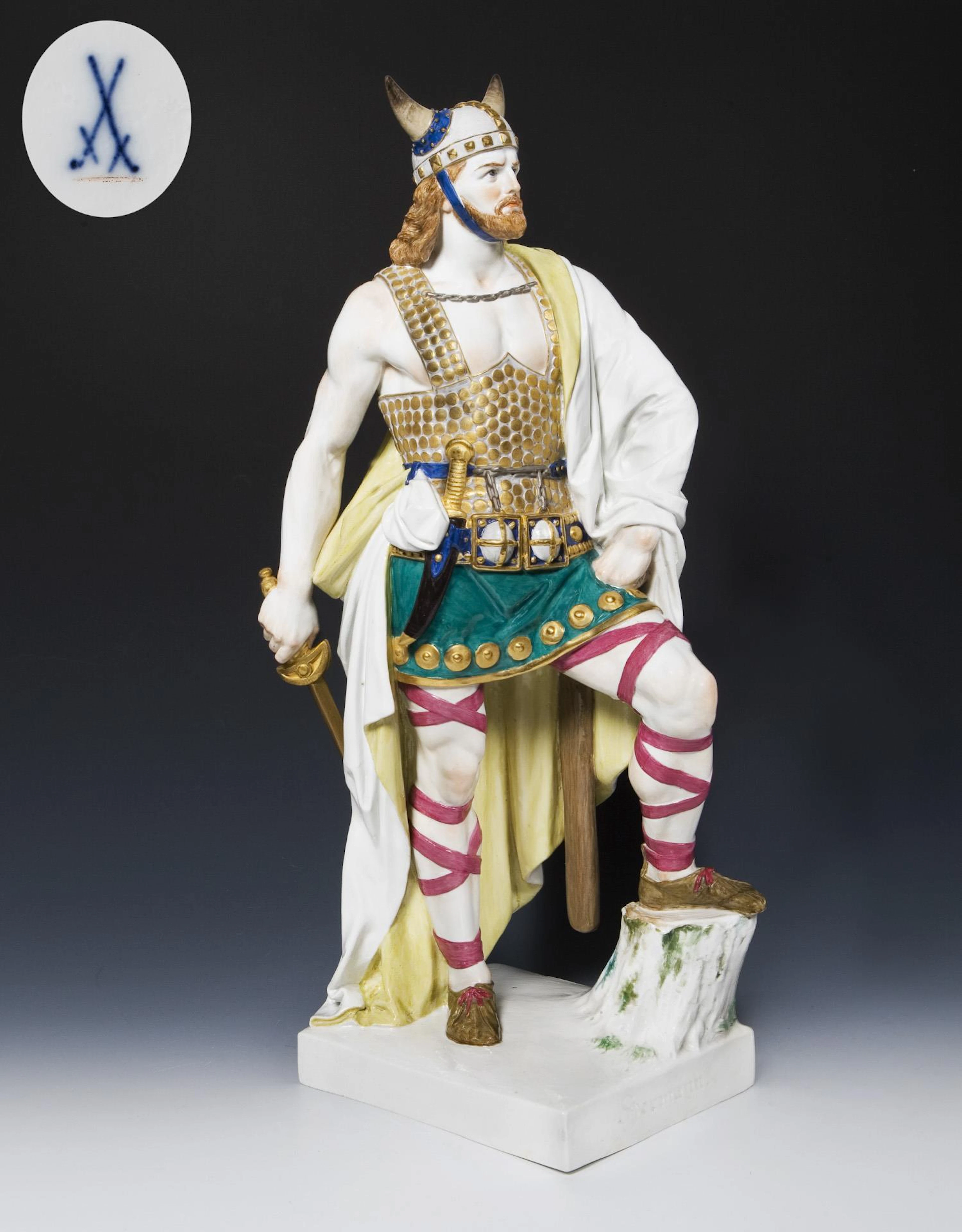 Great figure: Hermann, the Cheruscan. Meissen.