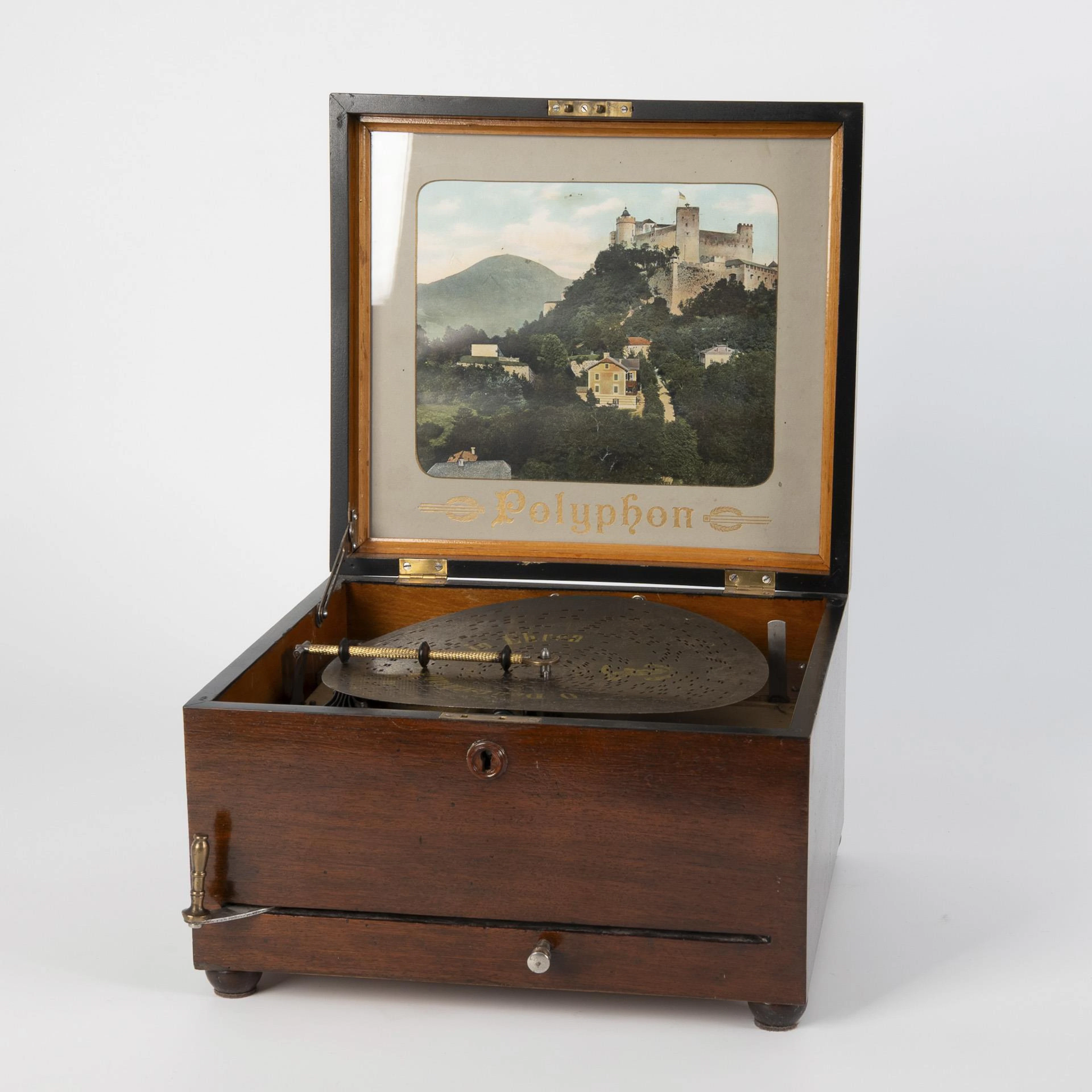Music clock with chimes. Polyphonic.