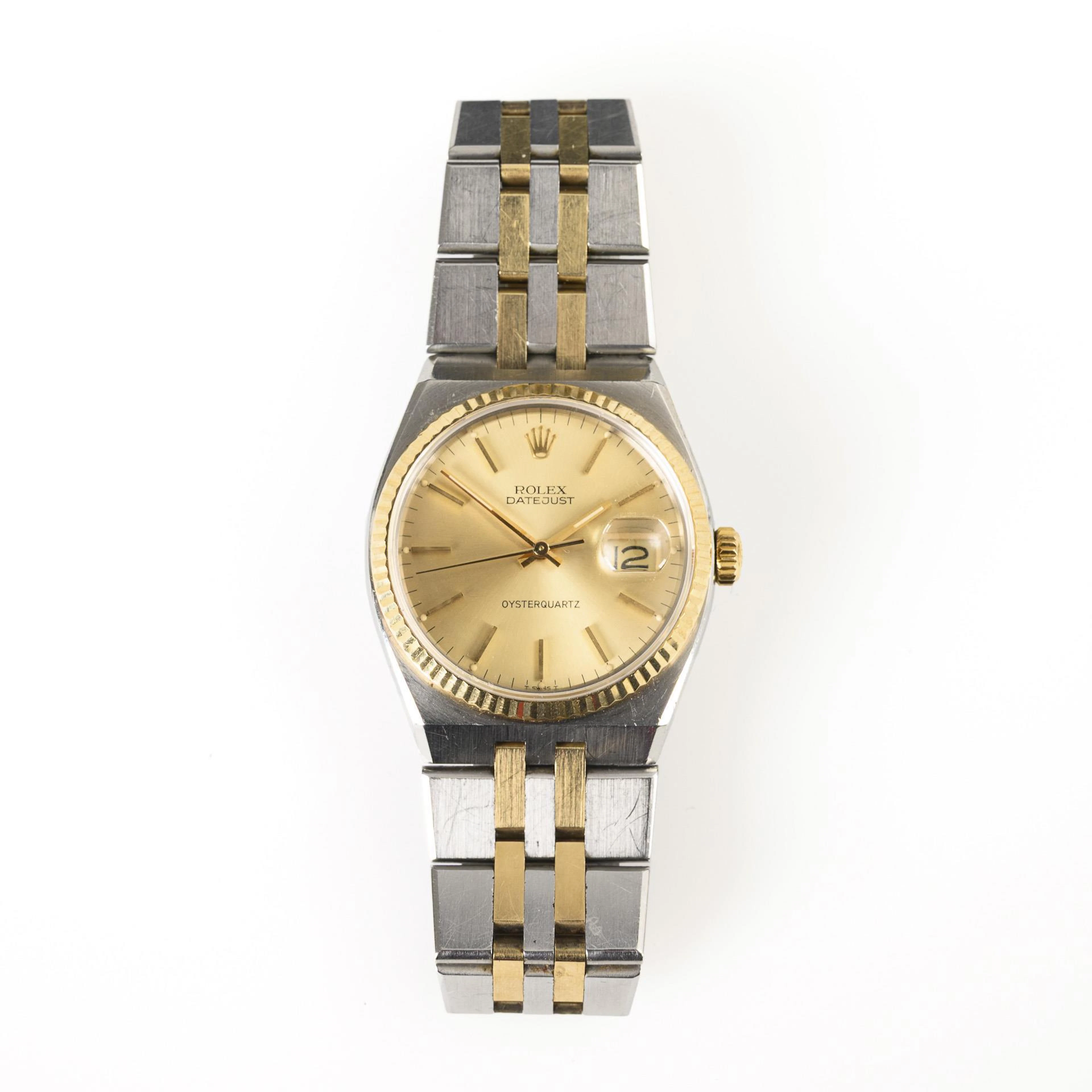 Men's wristwatch "Datejust Oysterquartz". Rolex.