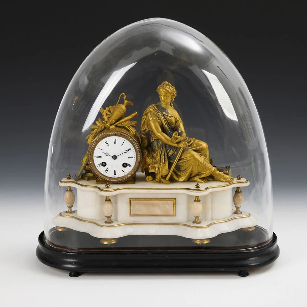 Mantel clock with Urania figure. The movement may be by B & H Paris(?).