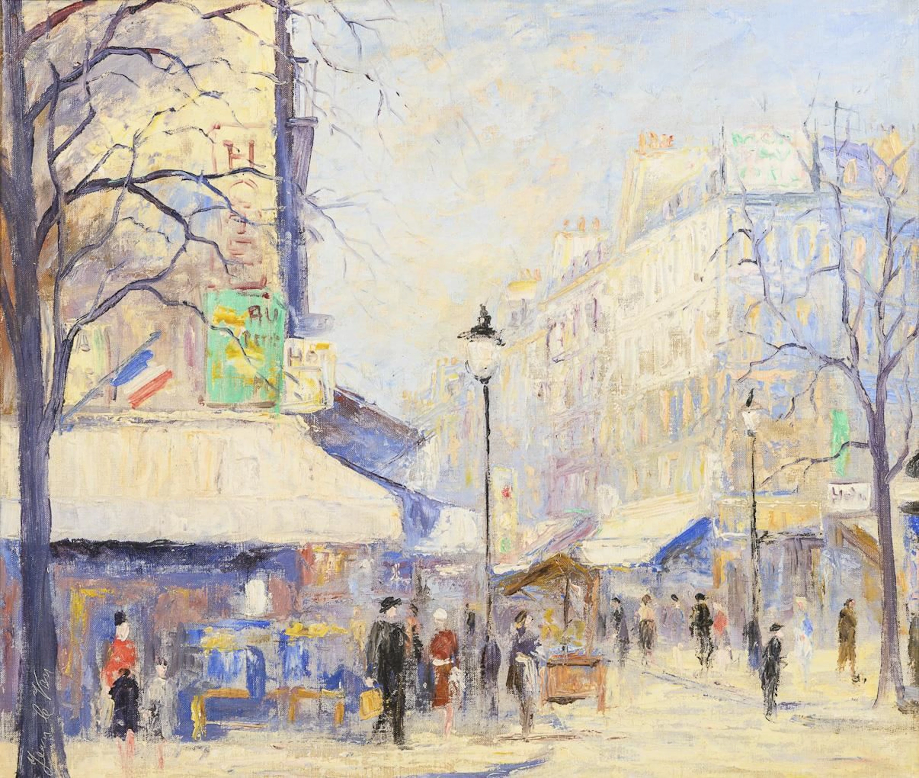 VAN, Jean le(* 1930), VAN, Jean le(* 1930), VAN, Jean le, Street Scene in Paris
