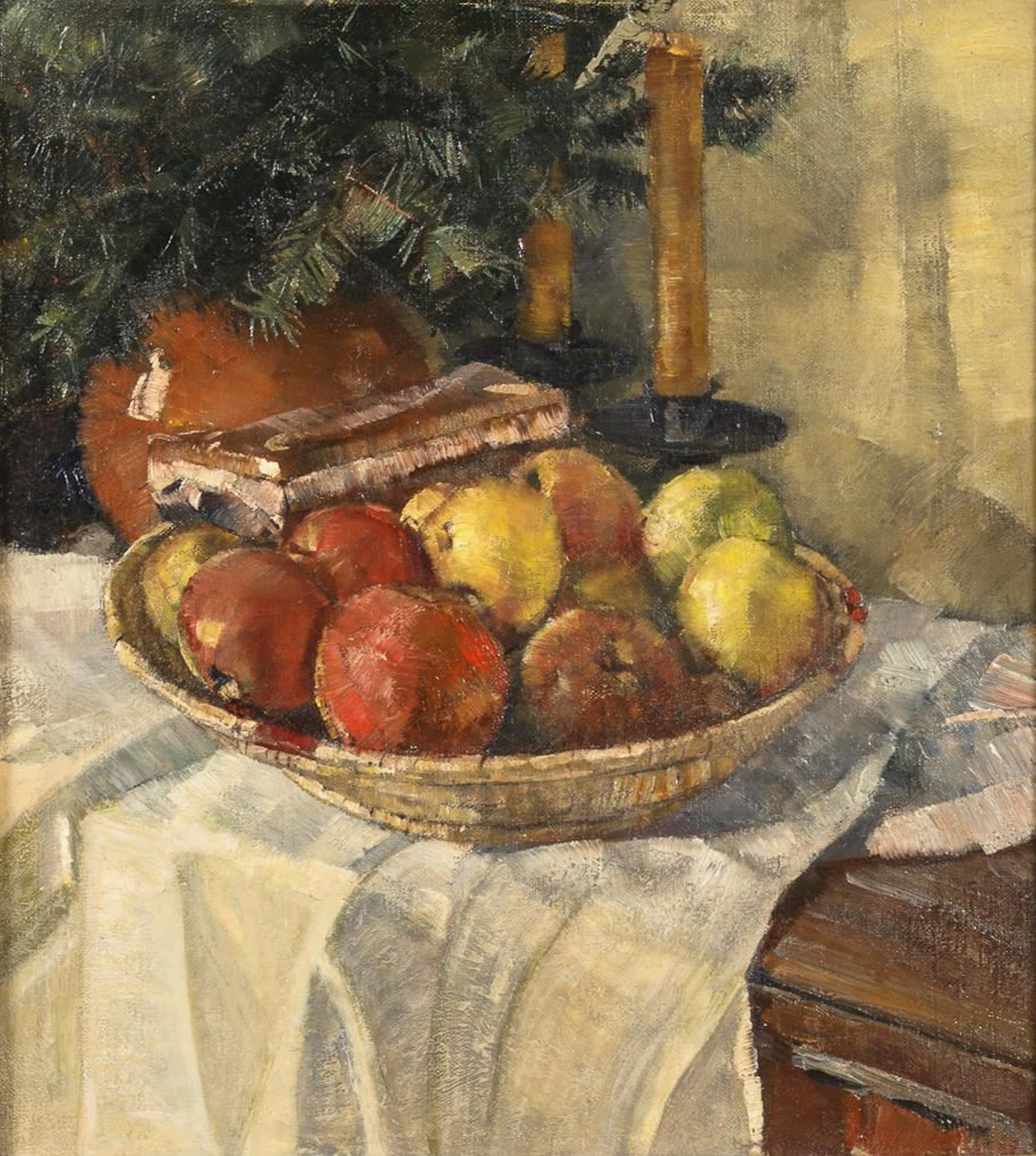 Christmas Still Life with Apples
