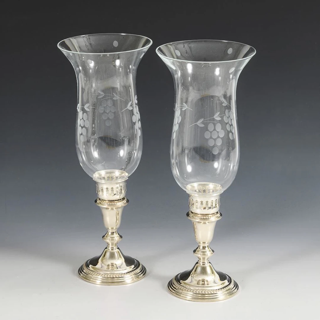 Pair of large lanterns.
