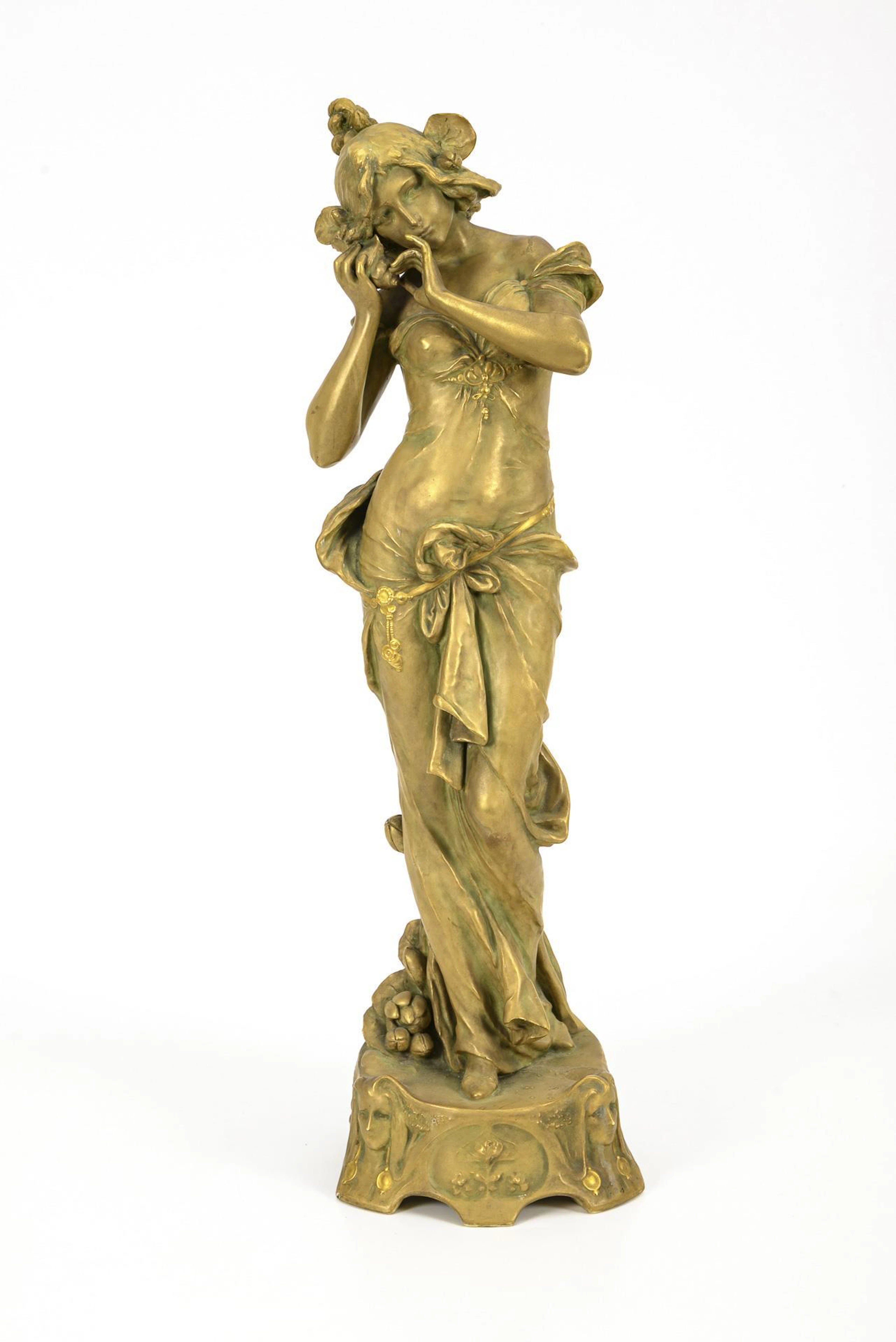 ERNST WAHLISS, ERNST WAHLISS, ERNST WAHLISS, Art Nouveau female figure