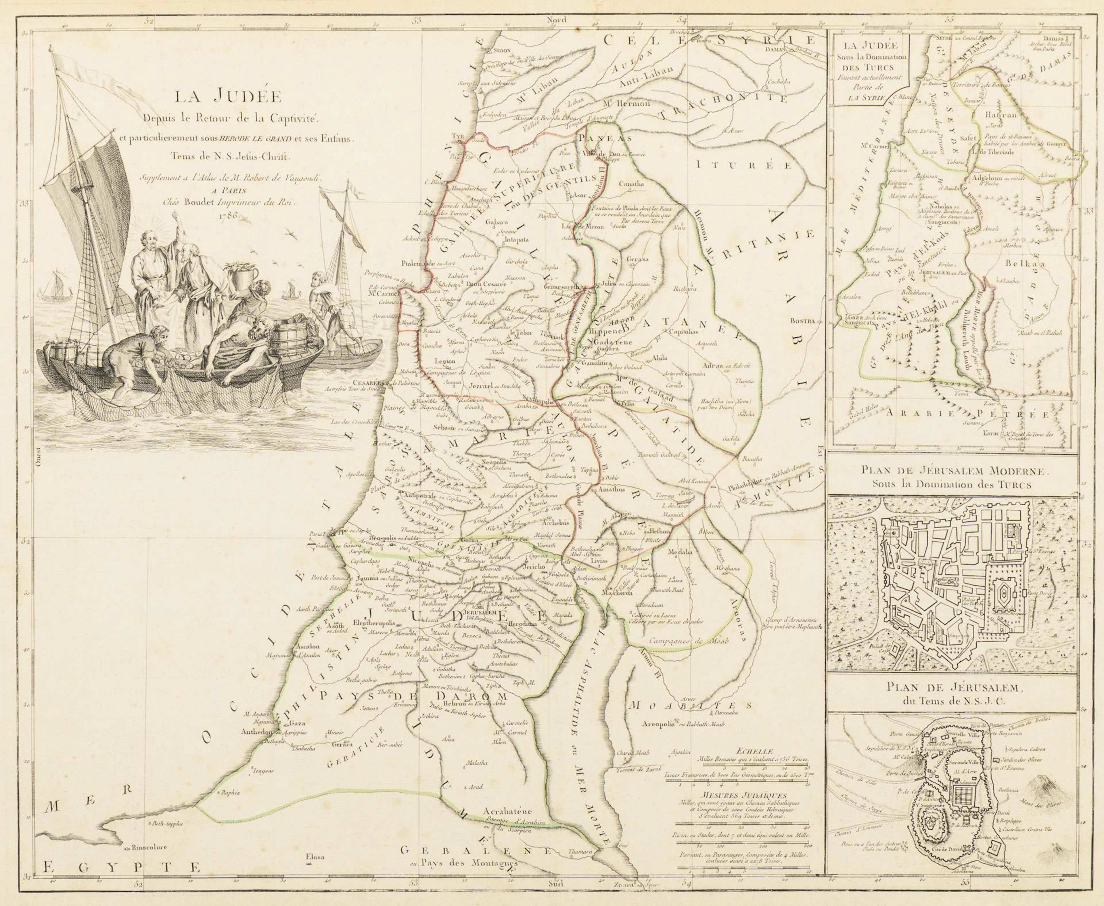 Map of Israel - "La Judee"