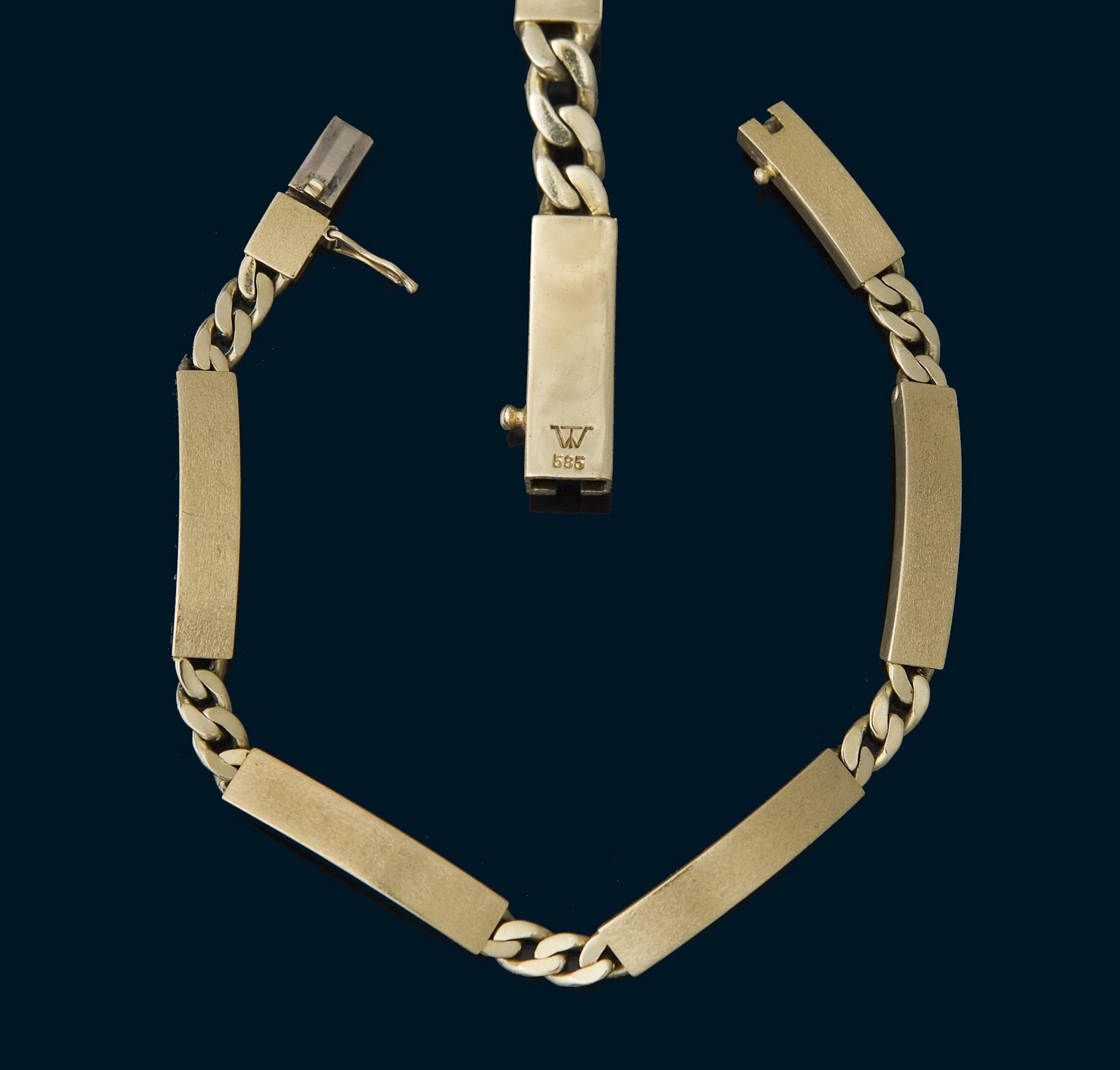 Gold bracelet.