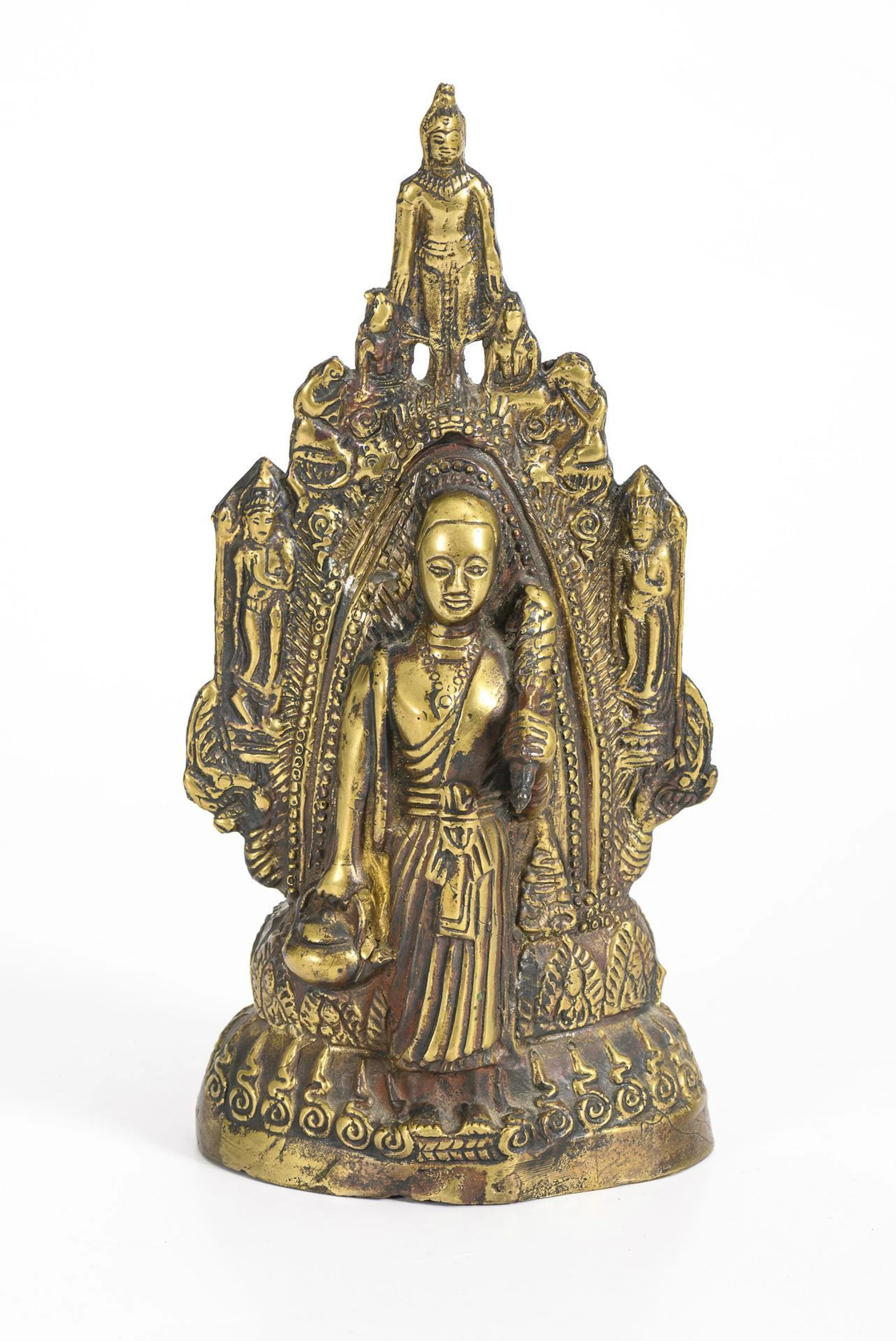 Unusual Buddha figure with different views.
