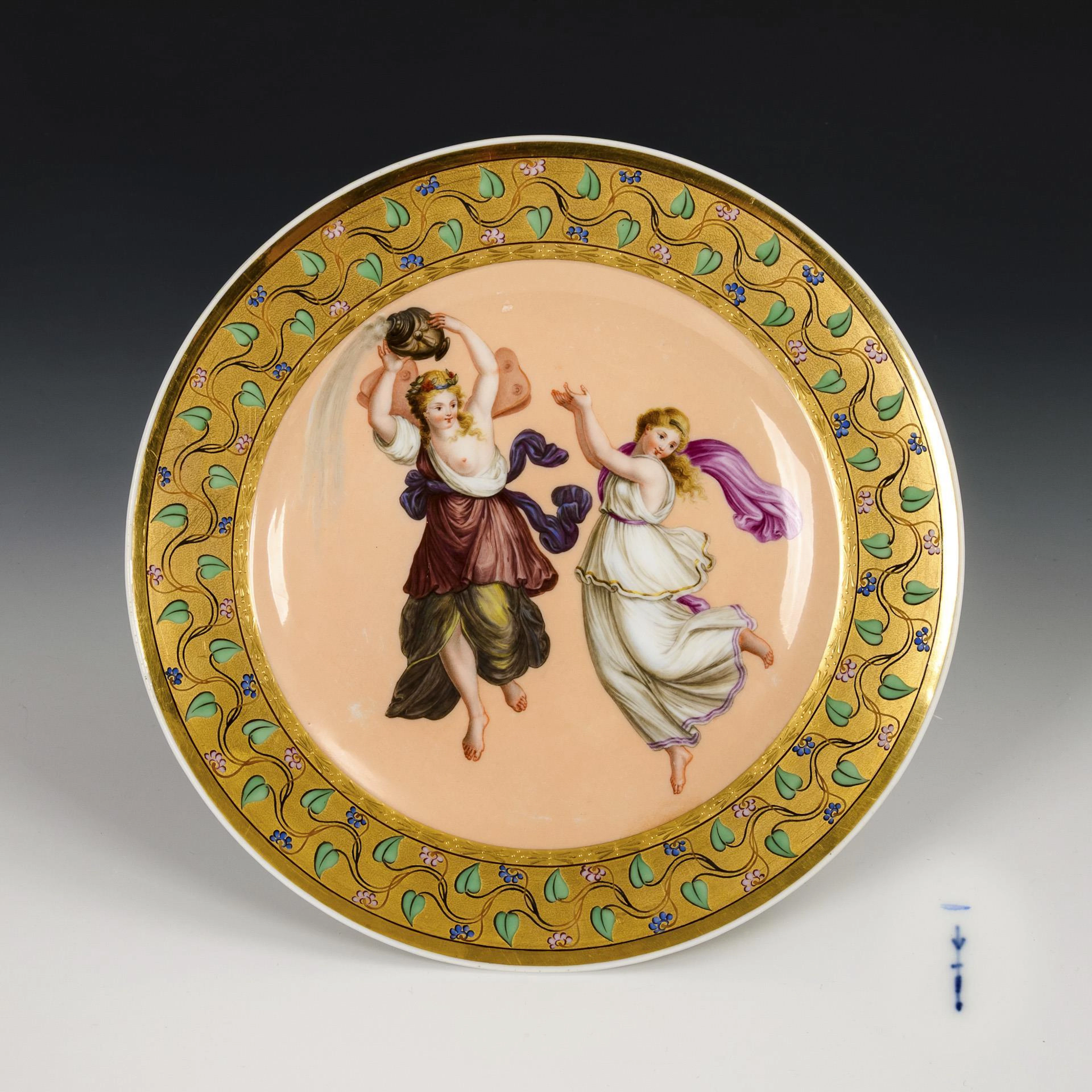 Pictorial plate: Psyche and Proserpina. KPM Berlin.