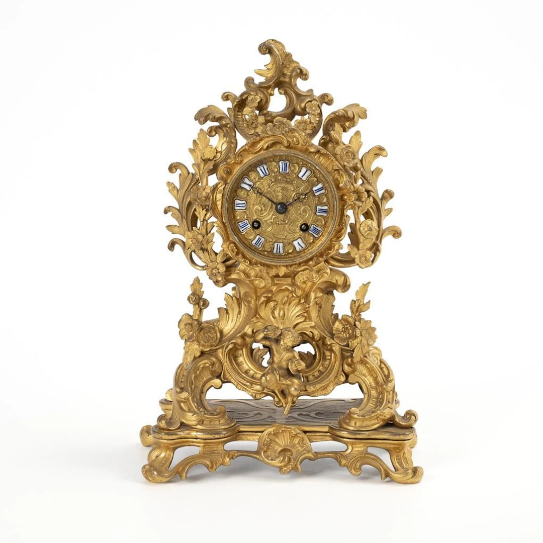 French Neo-Rococo pendulum clock.