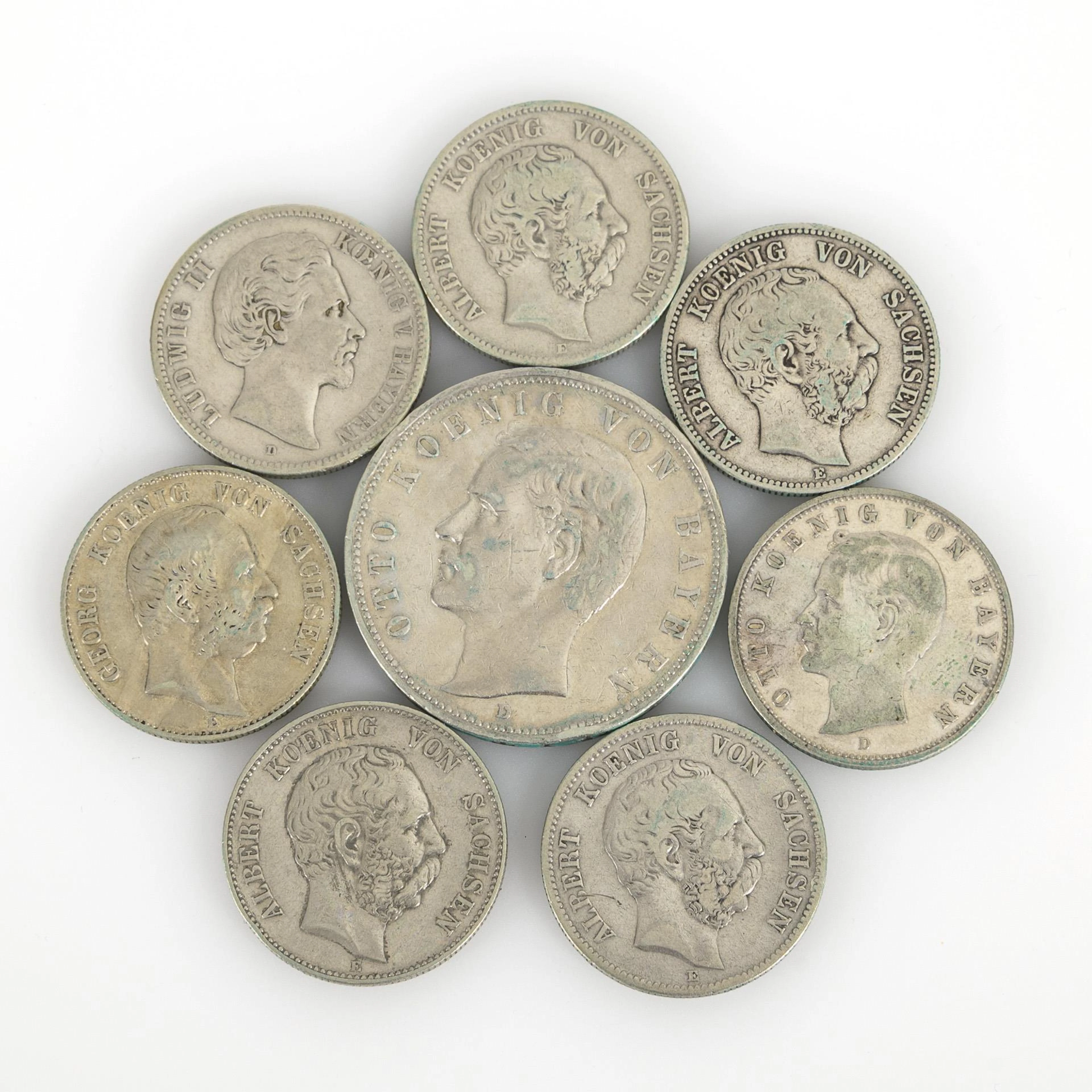 8 Coins German Empire.