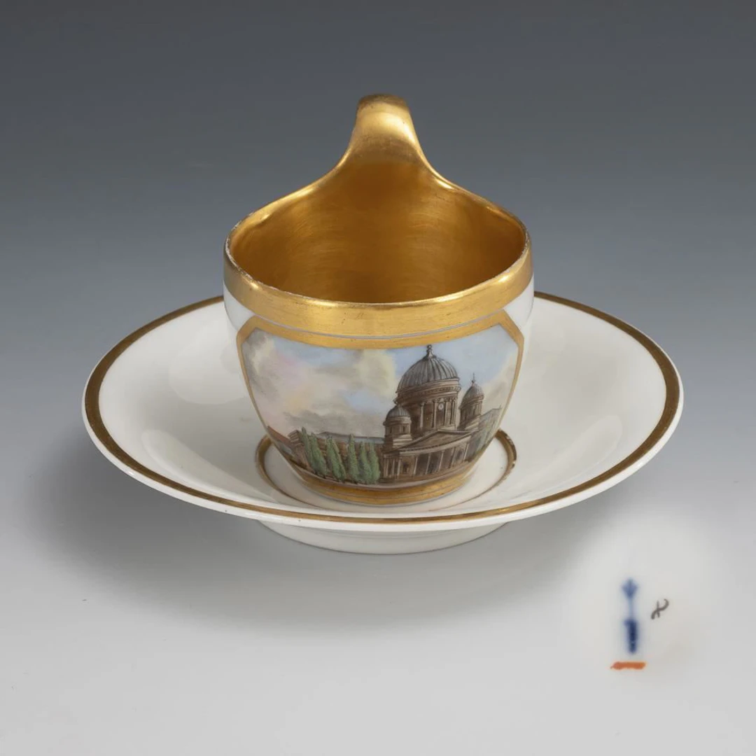 Decorative cup “The Cathedral in Berlin”. KPM Berlin.