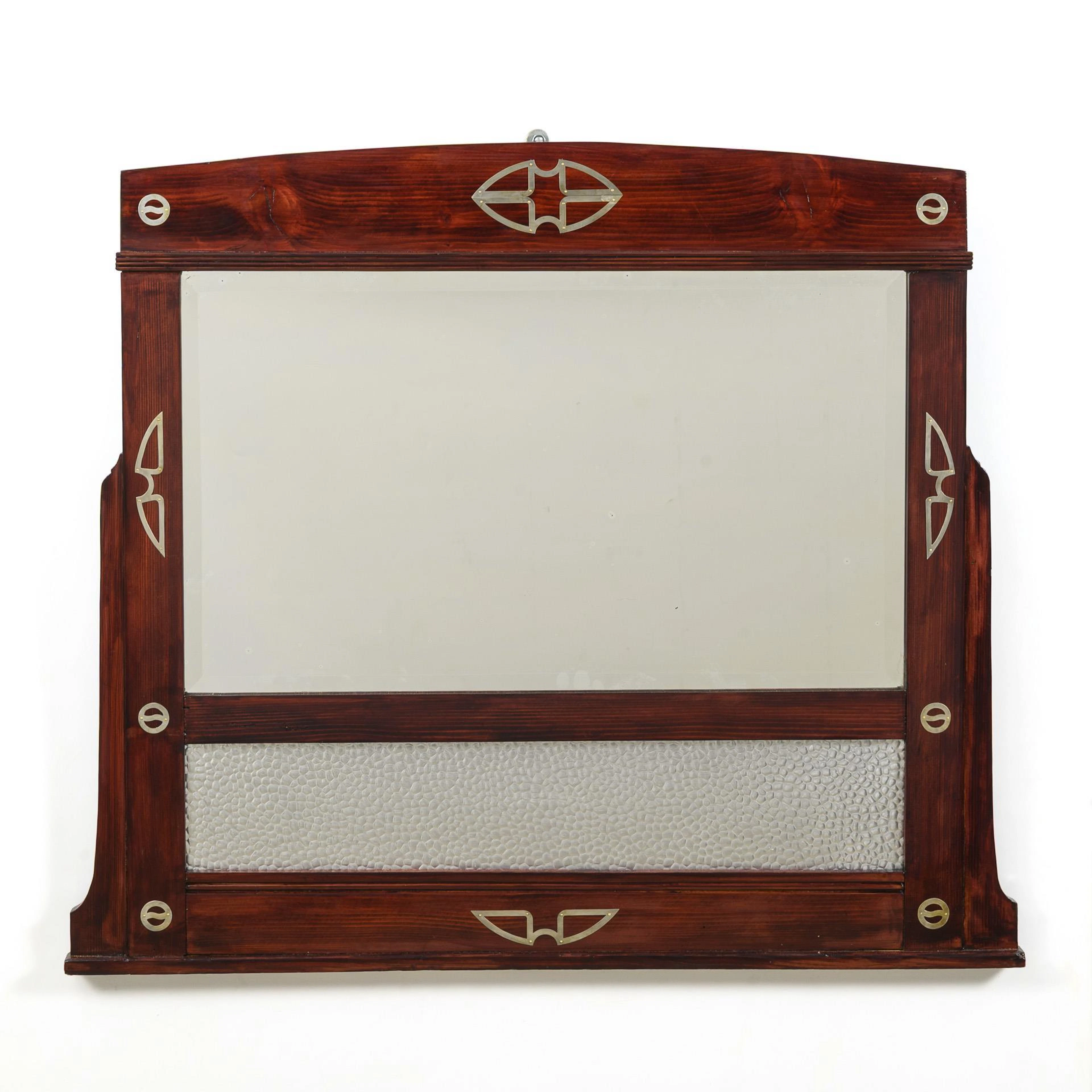 Art Nouveau wall mirror.