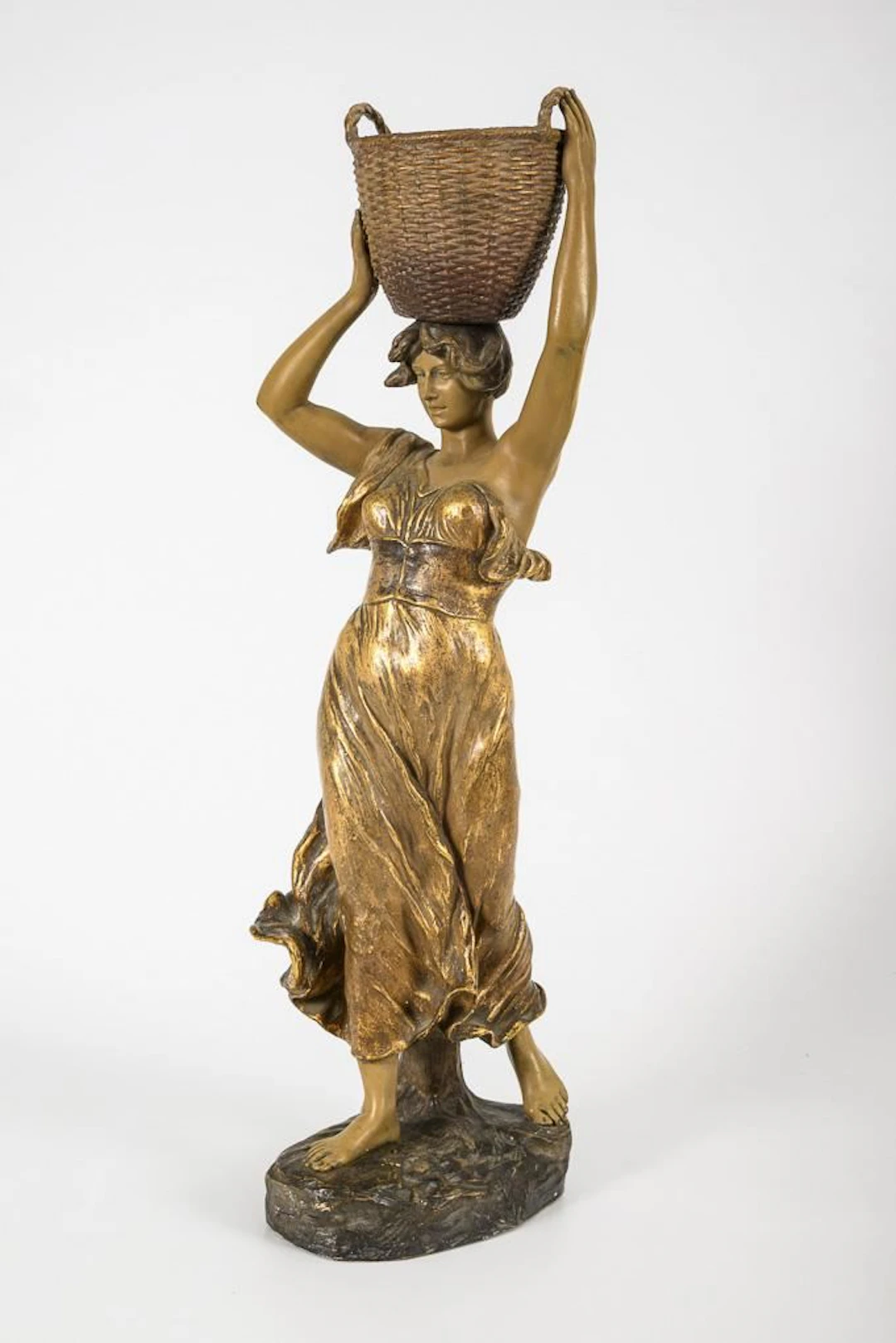Figure: Woman Carrying a Basket. Vienna-based manufacturer Friedrich