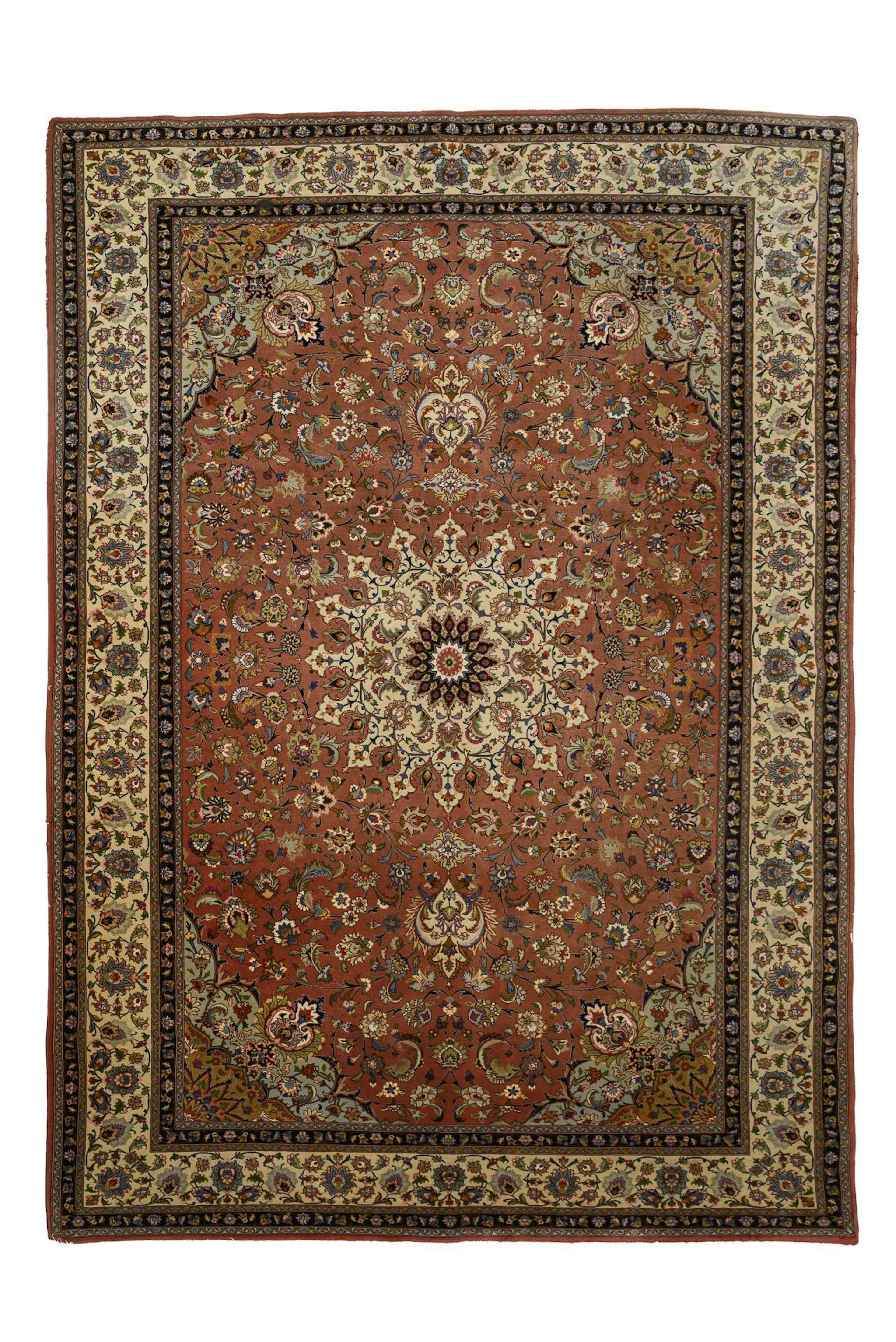 Large ornate medallion carpet.