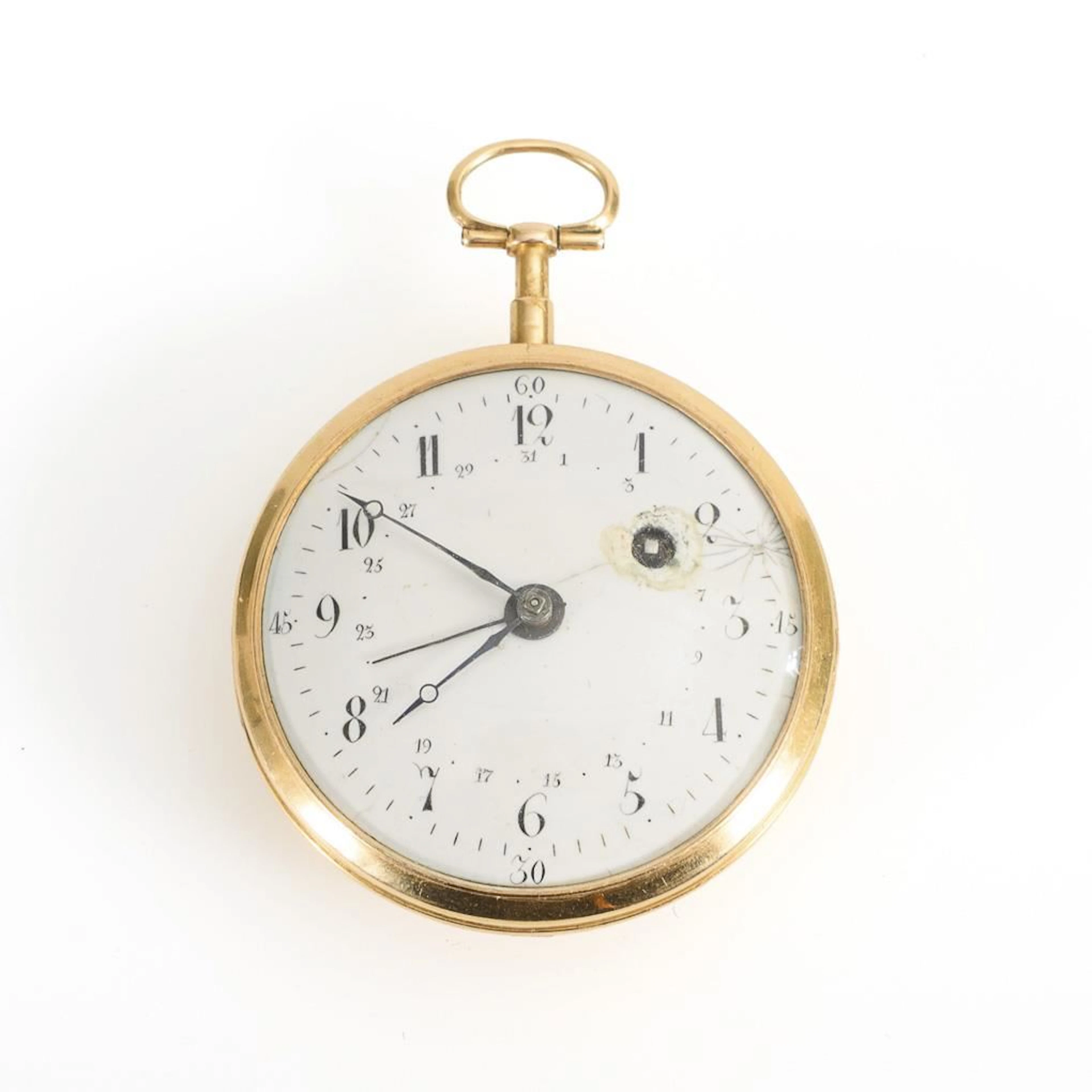 Golden Spindle Pocket Watch.