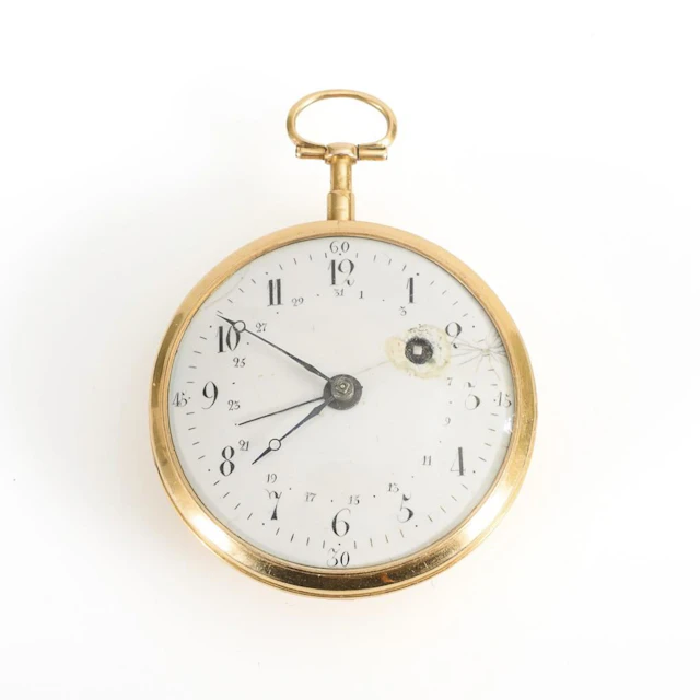 Golden Spindle Pocket Watch.