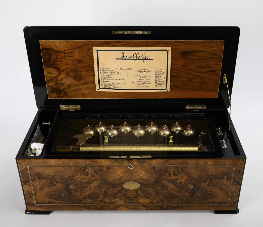 Rare cylinder music box. F. Conchon, Geneva.