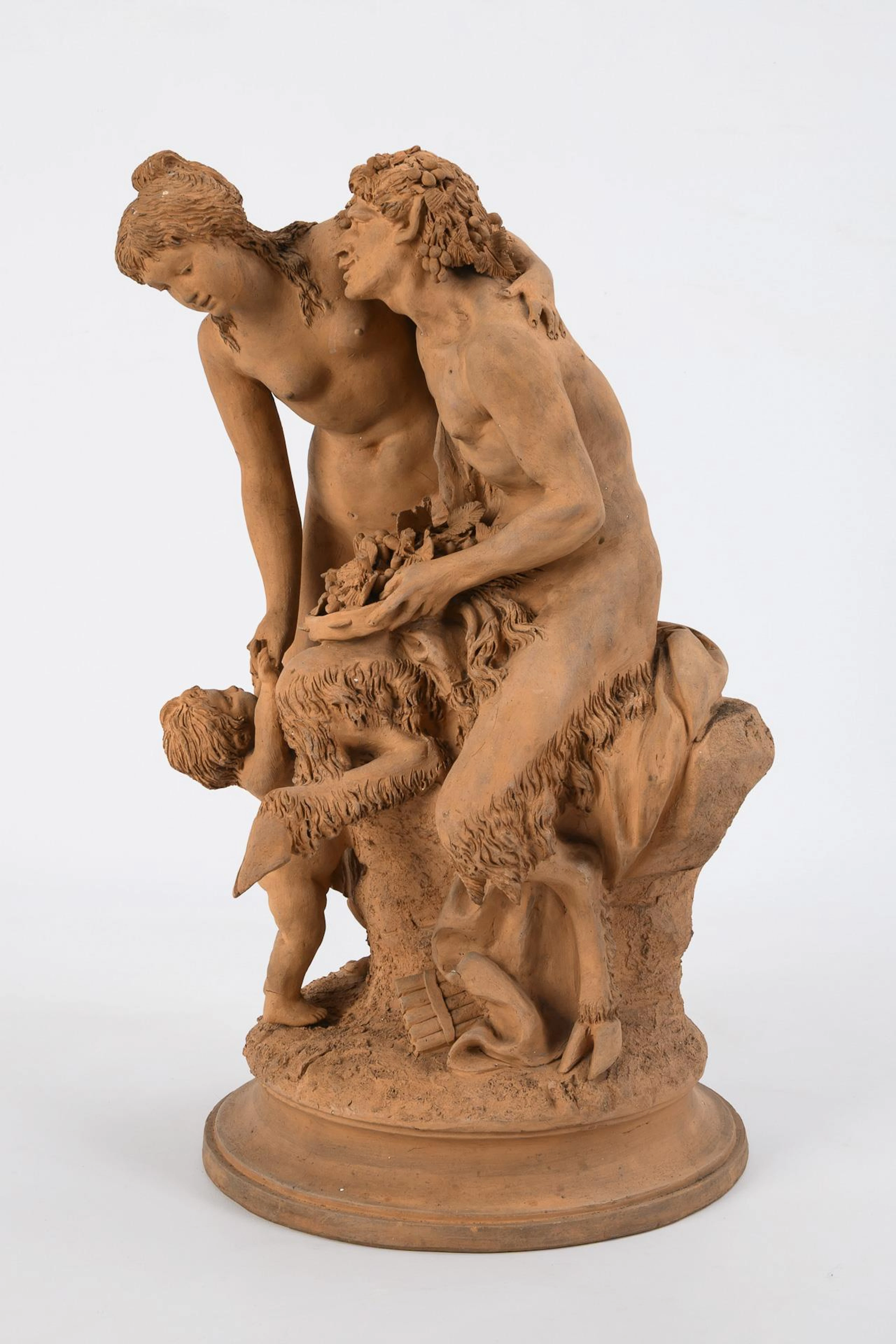 Terracotta bacchanal group.