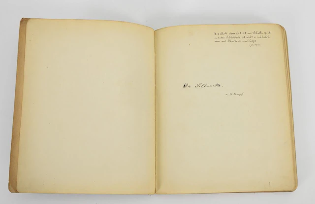 Manuscript - "Die Silhoutte" by H. Kempf