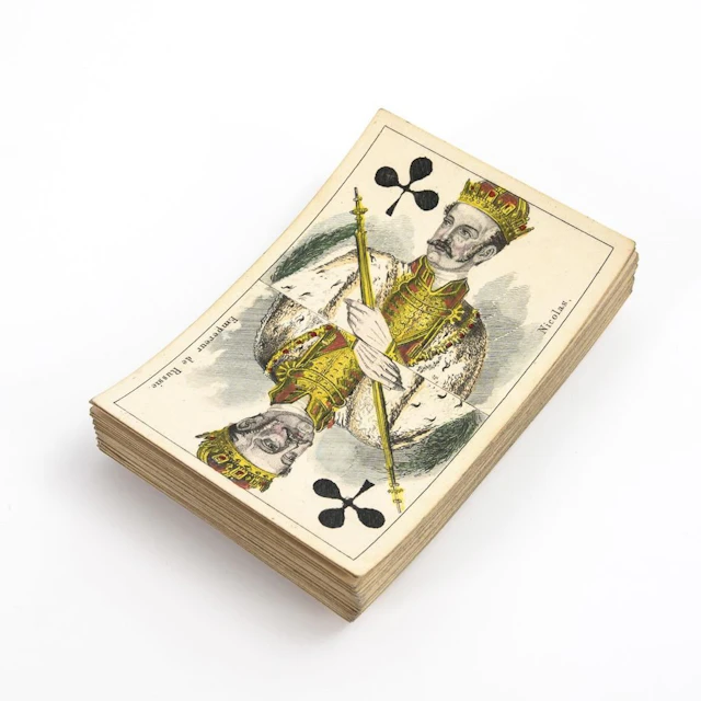 Museum-quality Whist playing cards from the Crimean War.