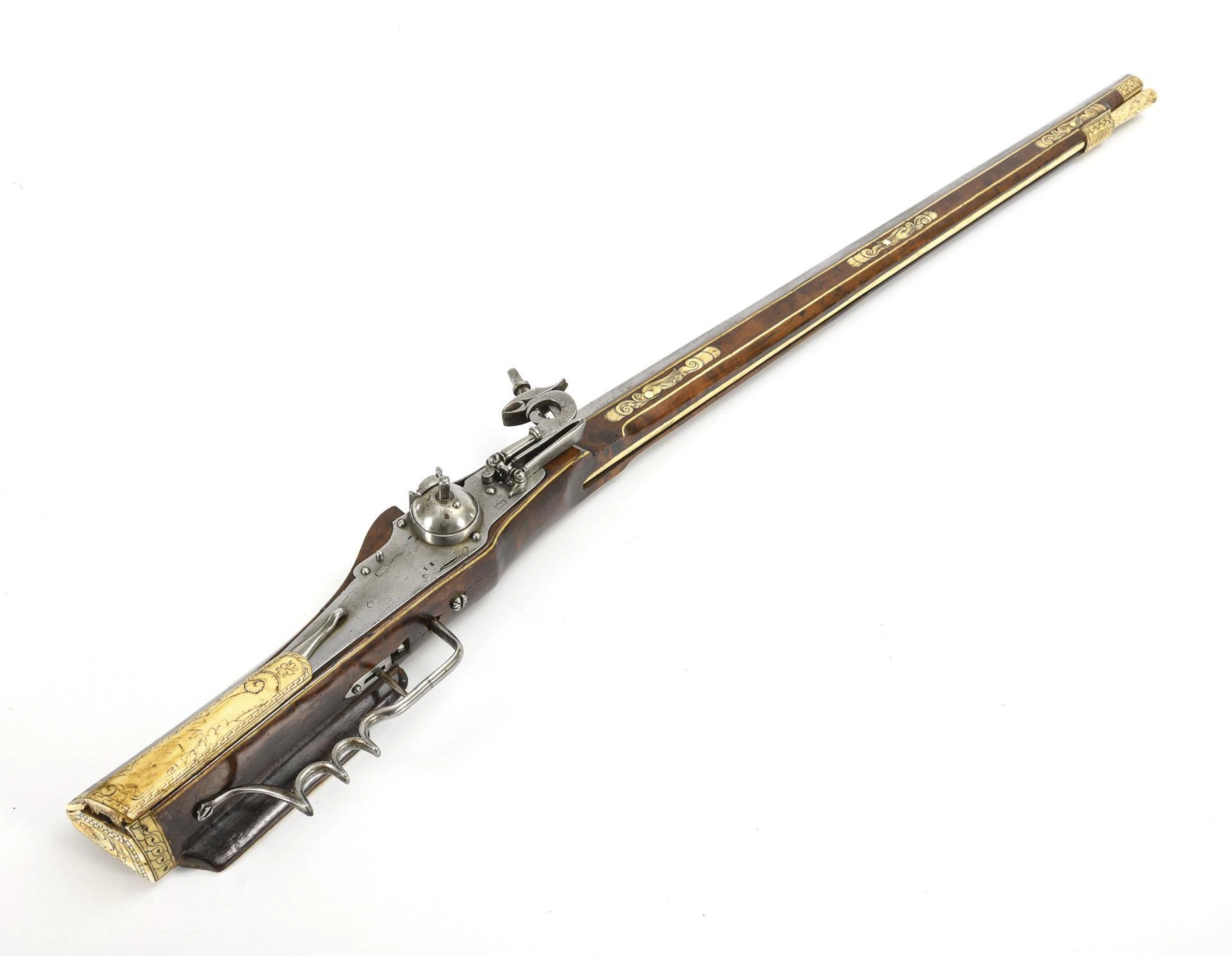 Wheel lock rifle.