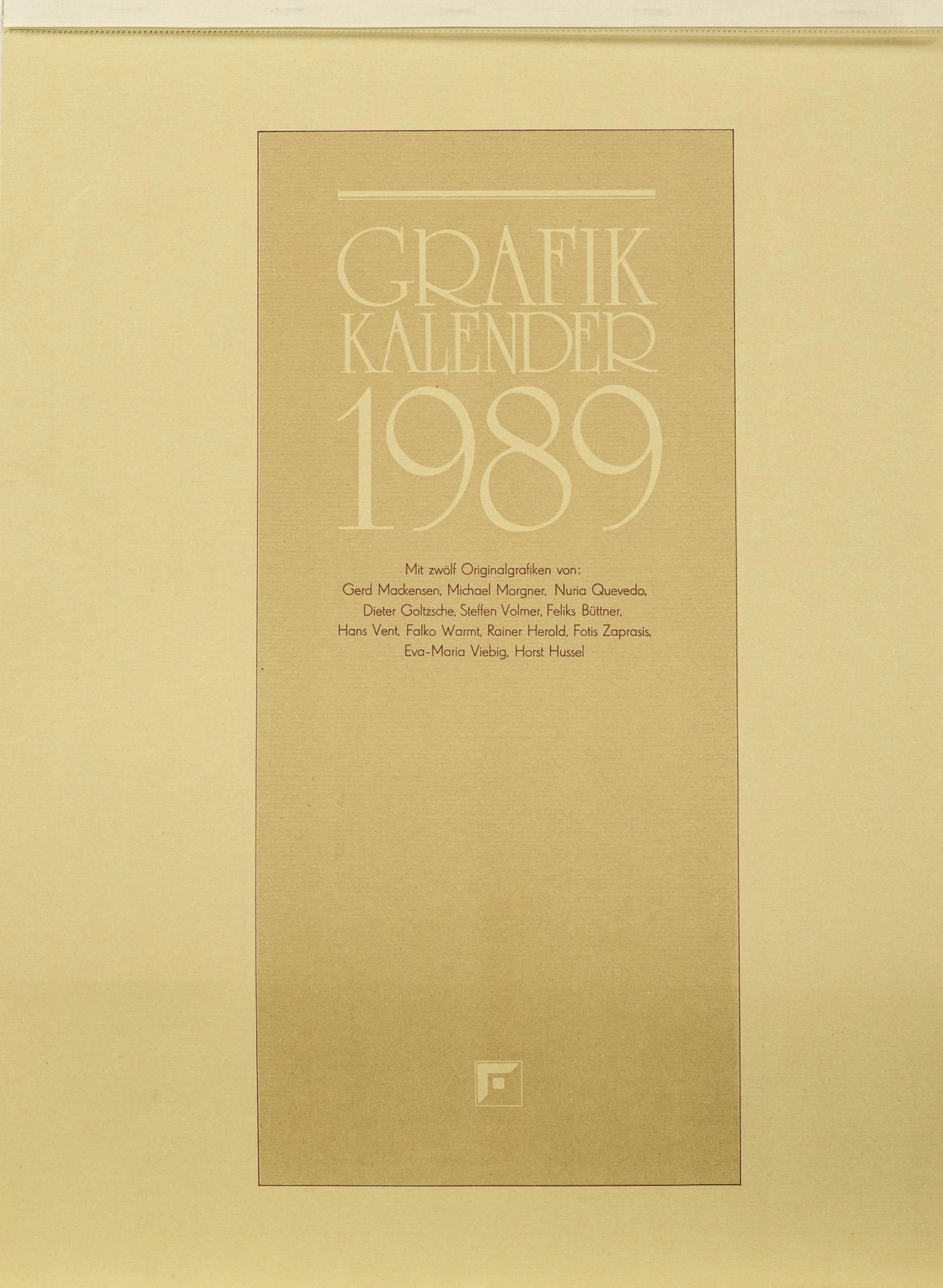 DDR graphic calendar 1989